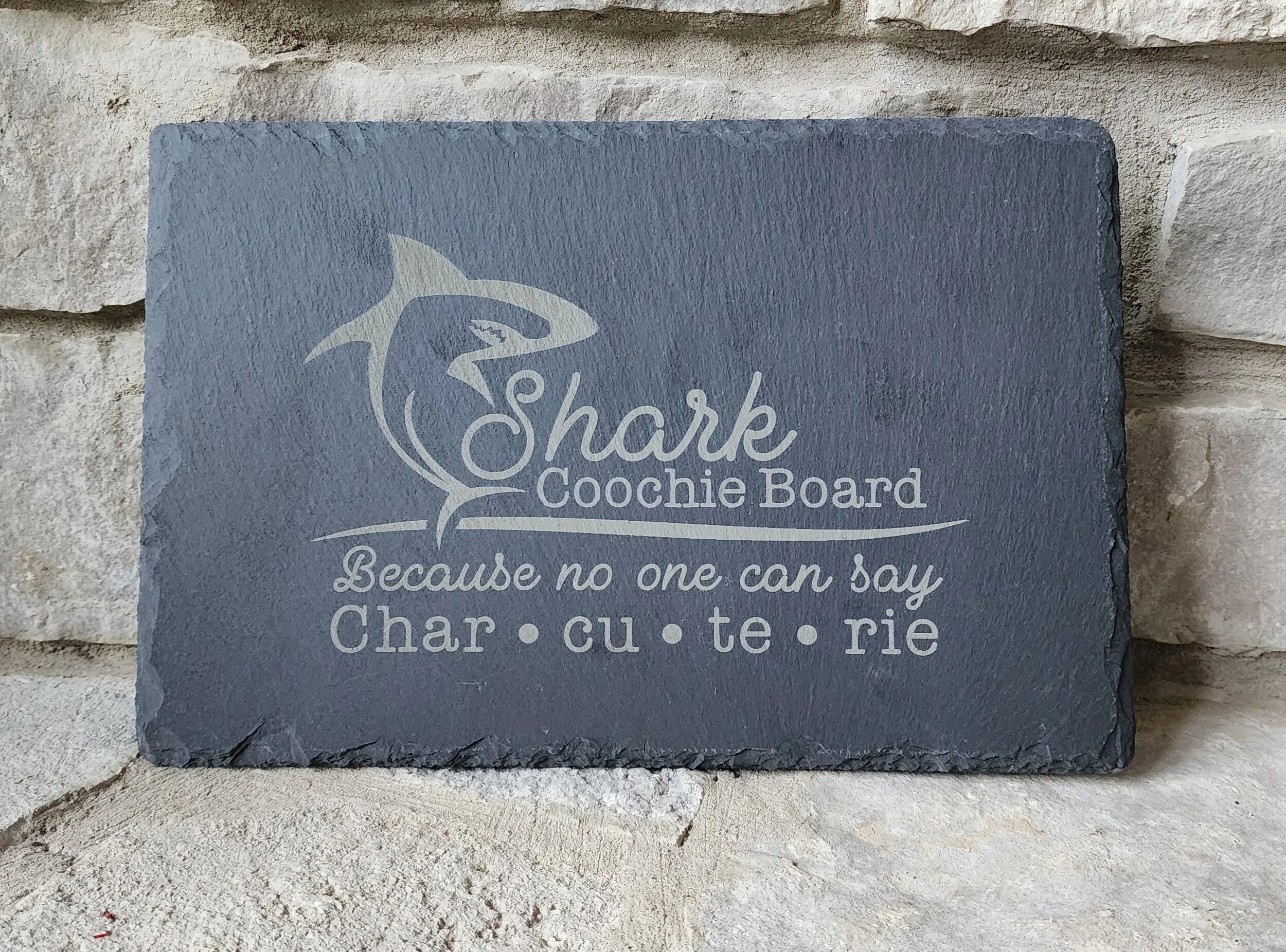Shark- Coochie Slate Charcuterie Board