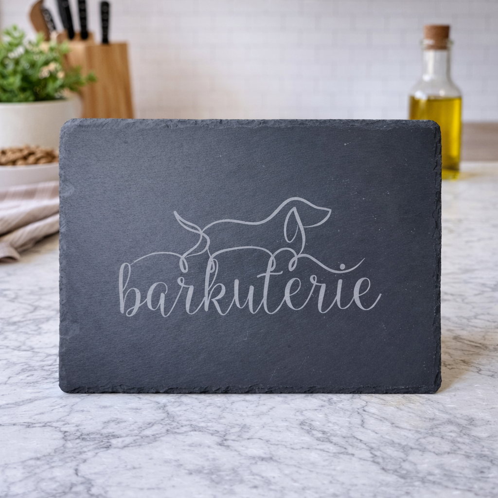 Barkuterie- Long Dog Slate Charcuterie Board