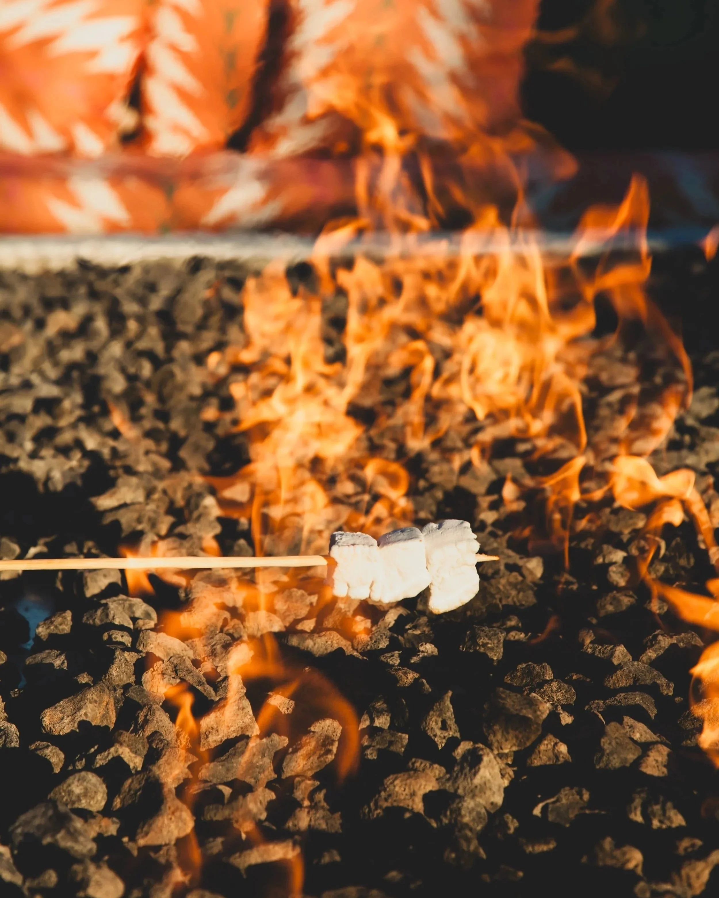 Evening fire pit smores at River Lodge Paso Robles wine country hotel