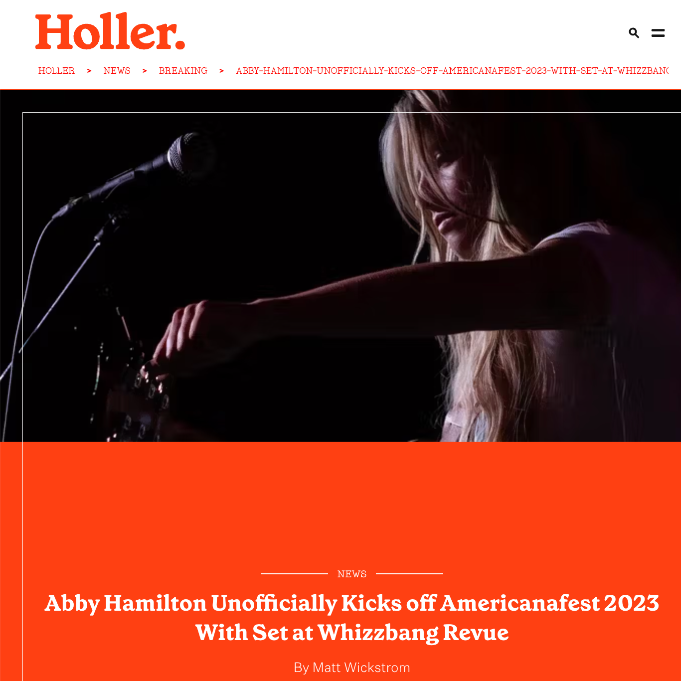 Abby Hamilton for Holler
