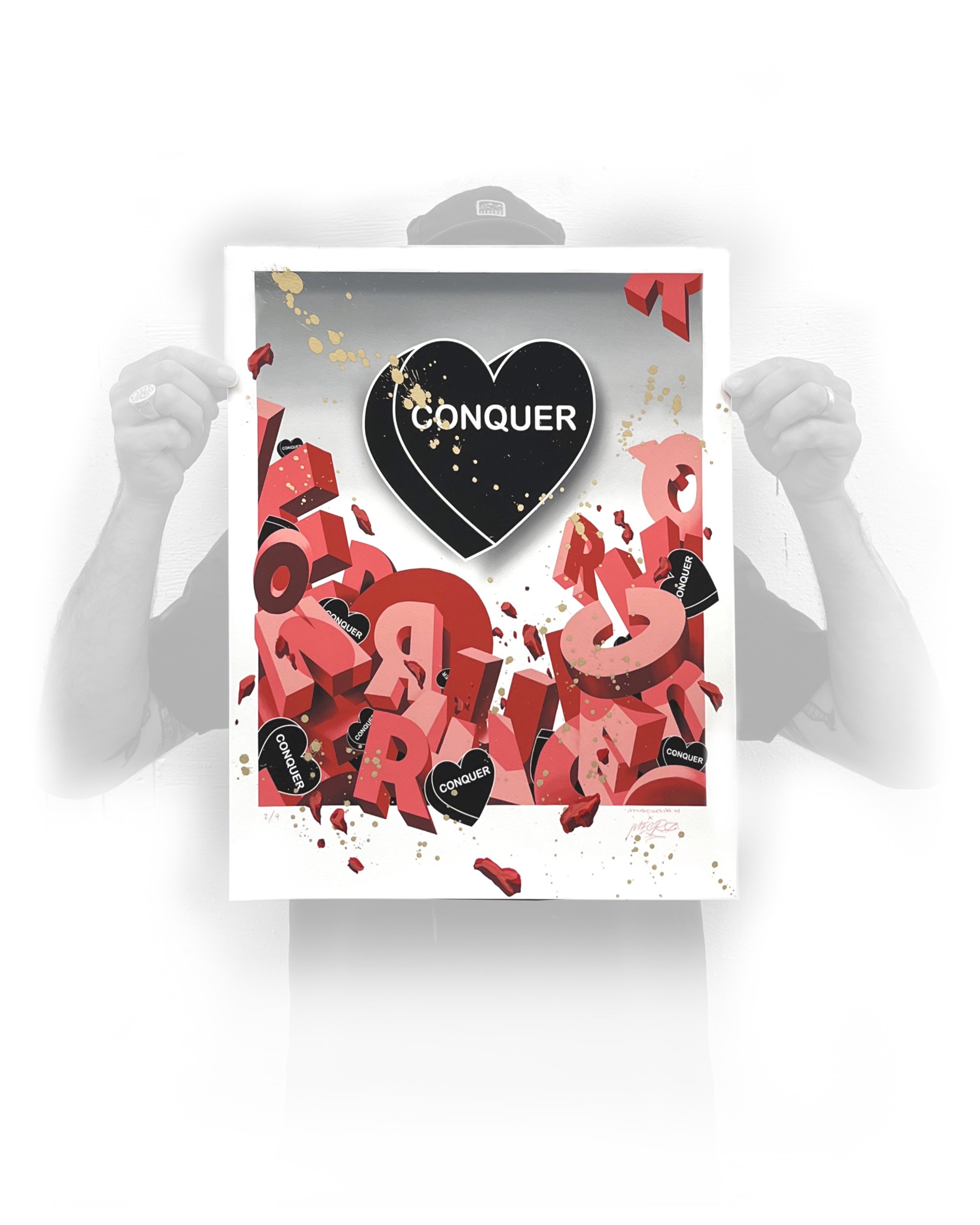 Conquer - Hand-Embellished