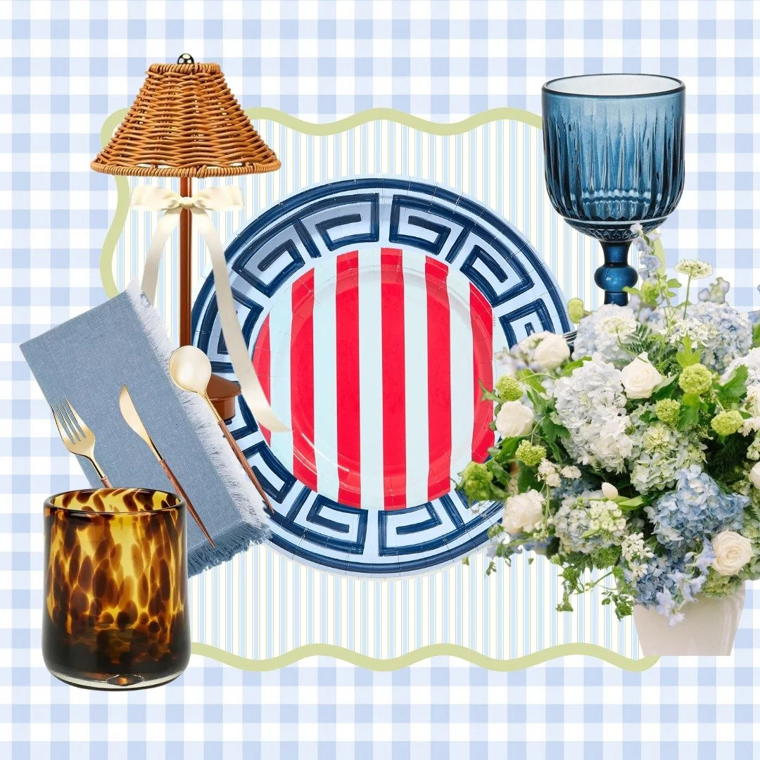 Happy Tablescape Tuesday!

I've got summer tables on the brain lately, and this one has all the coastal vibes. A fun spin on the classic blue and white. Cheers to Linens without the Laundry!

Custom ticking stripe placemats in Wavy Square - order thr