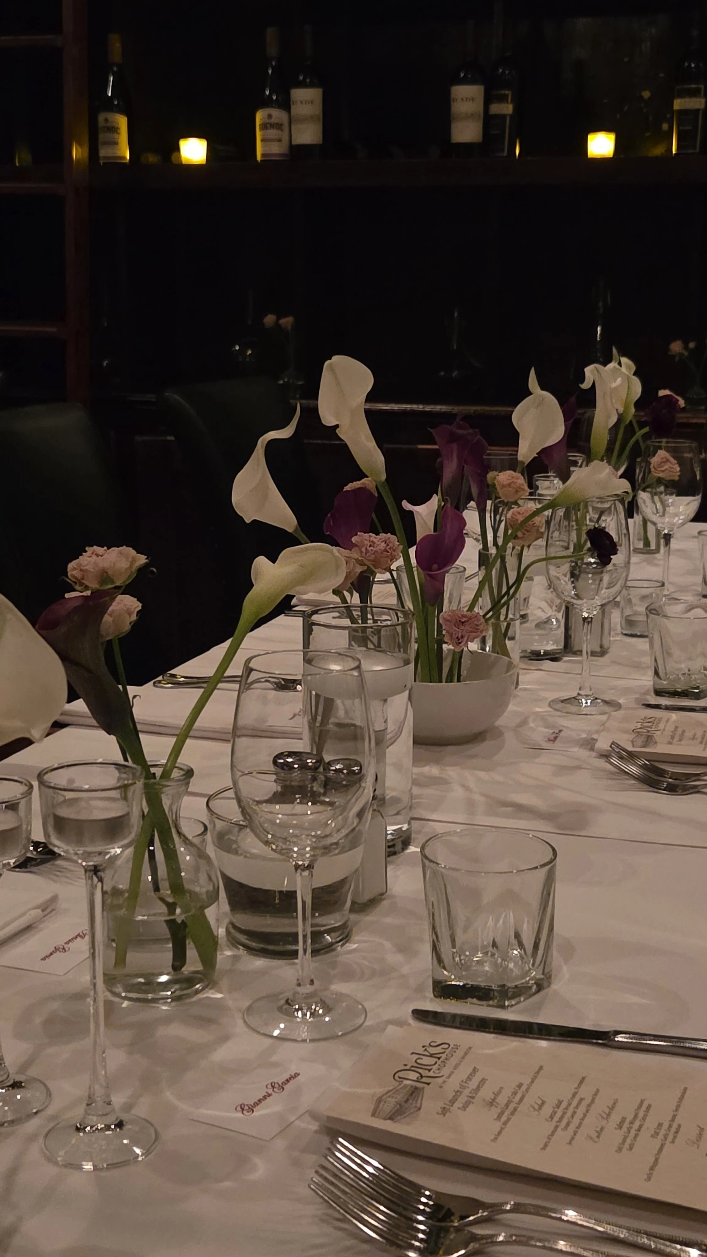Microwedding reception at Rick's Chophouse McKinney