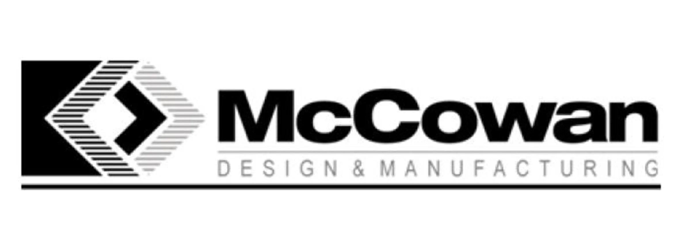 McCowan Design & Manufacturing logo in black and gray text with geometric icon.