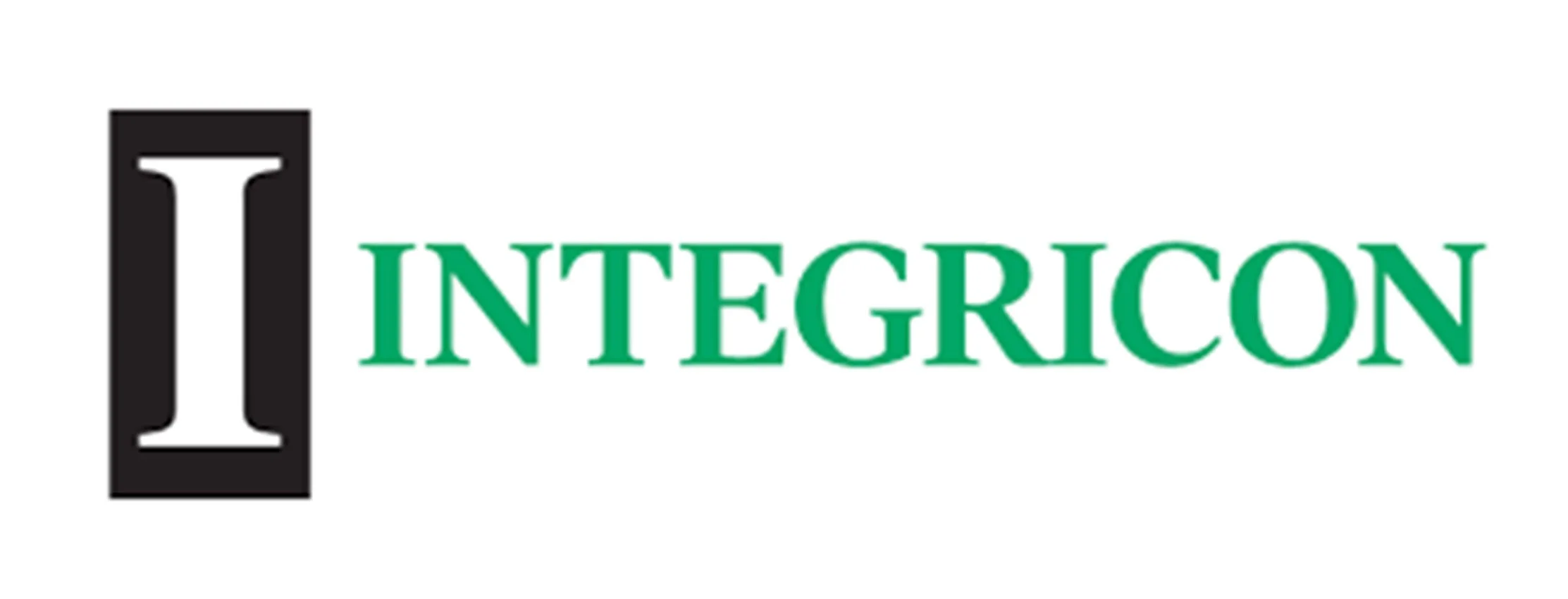 Interricon logo with a black square containing a white 'I' and the word 'INTERICON' in green text