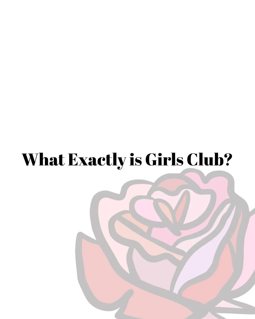 Please scroll through to learn more about Girls Club, and details about offerings in Howard County. ✨
