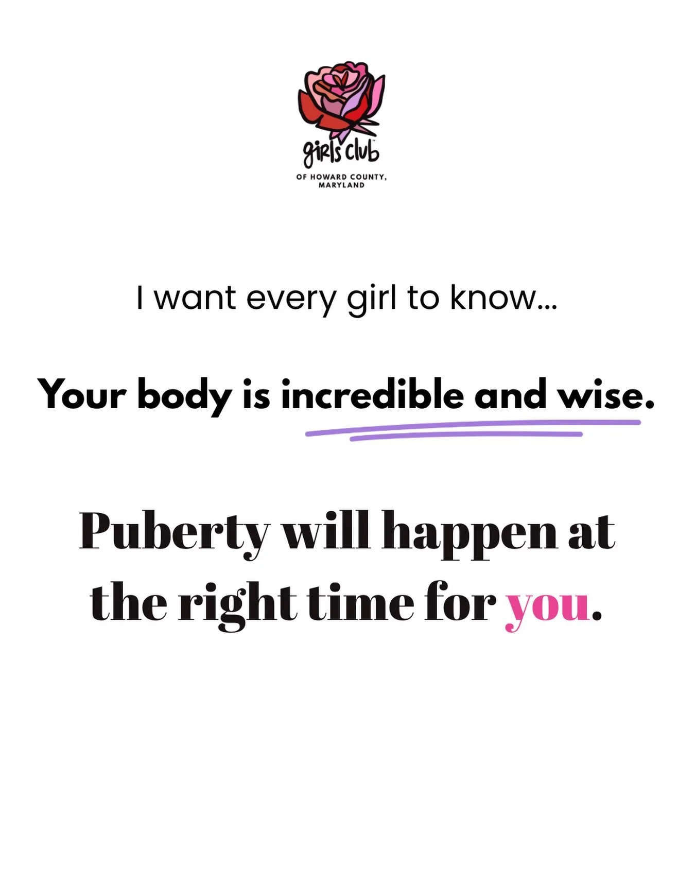 On a mission to help girls feel informed, prepared, and confident as they grow! Let&rsquo;s do this! ✨
