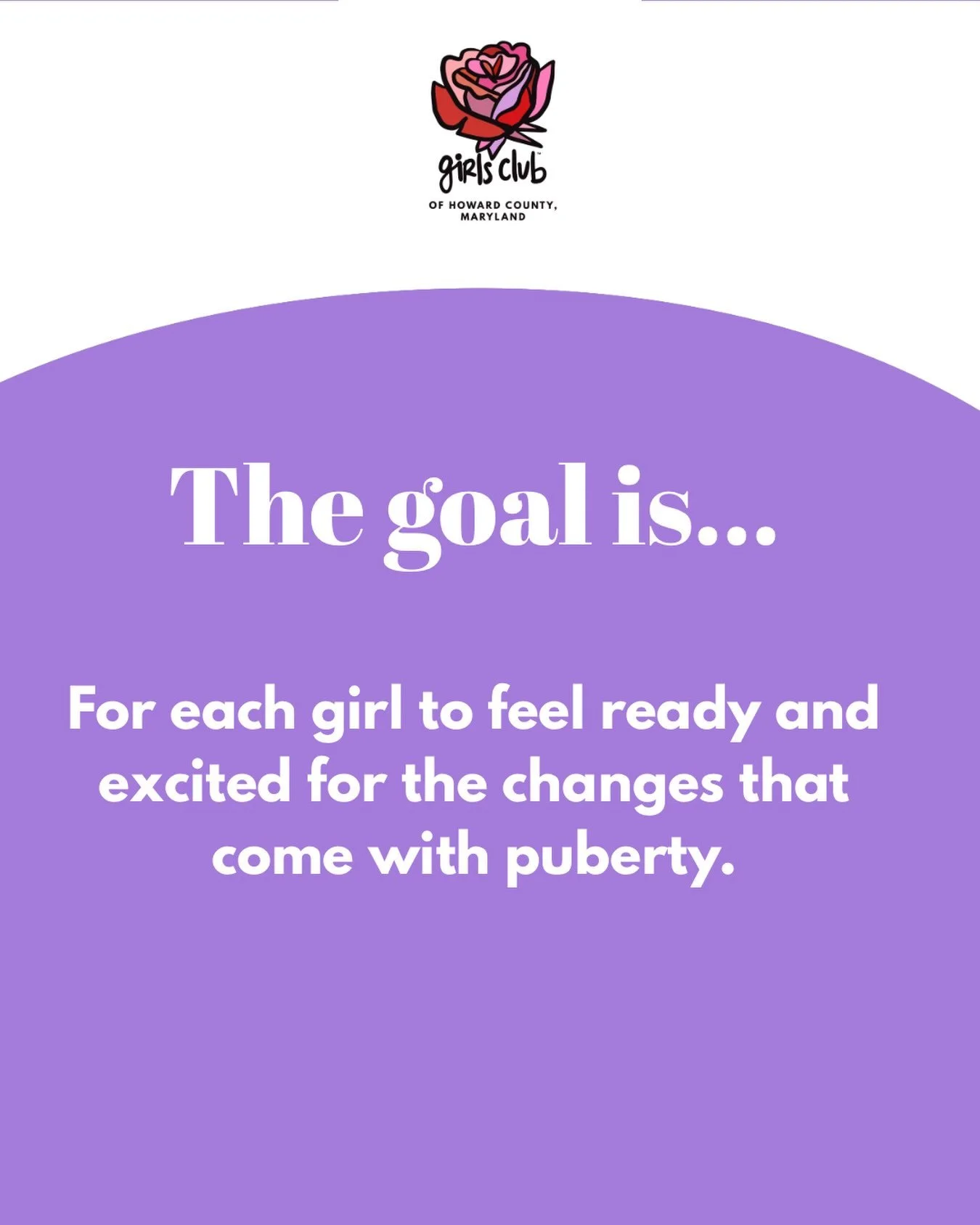 Girls Club is coming to Howard County, Maryland! We will be meeting after school on Tuesdays for 5 weeks to learn about puberty, and so much more! All information can be found in the link in bio. Contact me with any questions. ✨