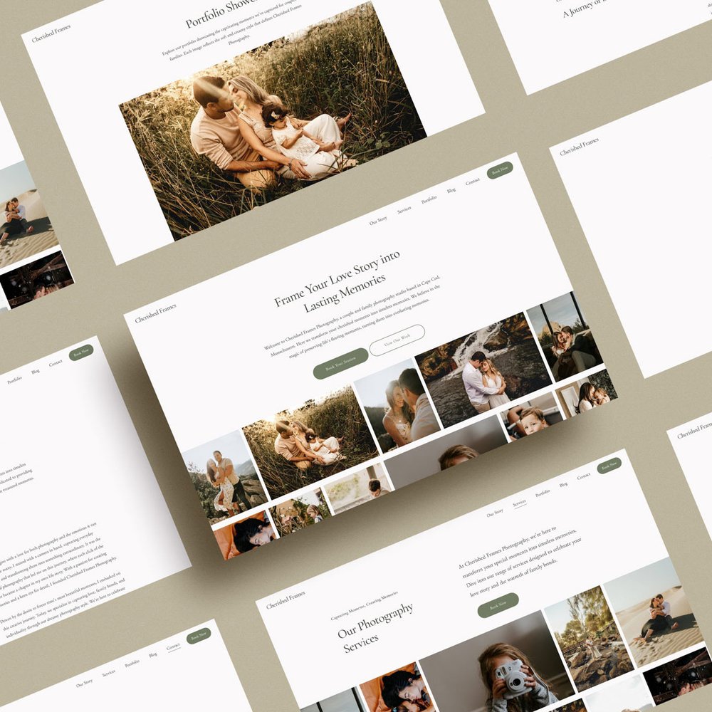 Cherished Frames: Squarespace Business Template for Photographers
