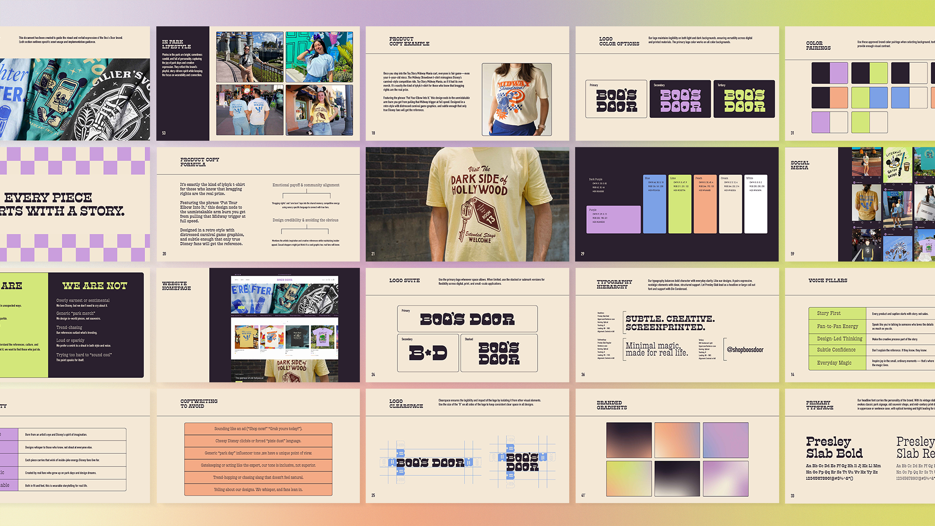 Brand Guidelines for Boo's Door