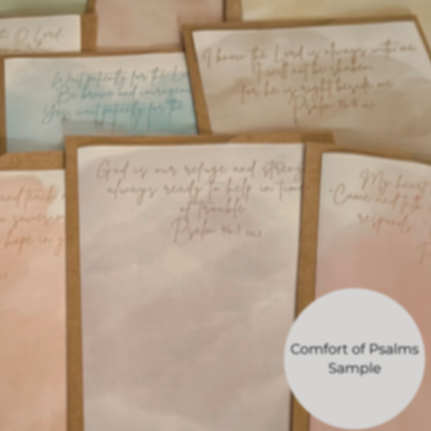 Psalms Prayer Stationery Stickers