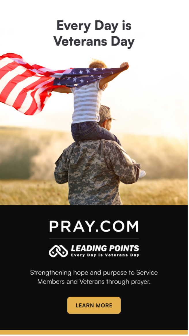 Pray.com and Leading Points Partner to Bring Prayer and Meditation to Service Members with New Military Program