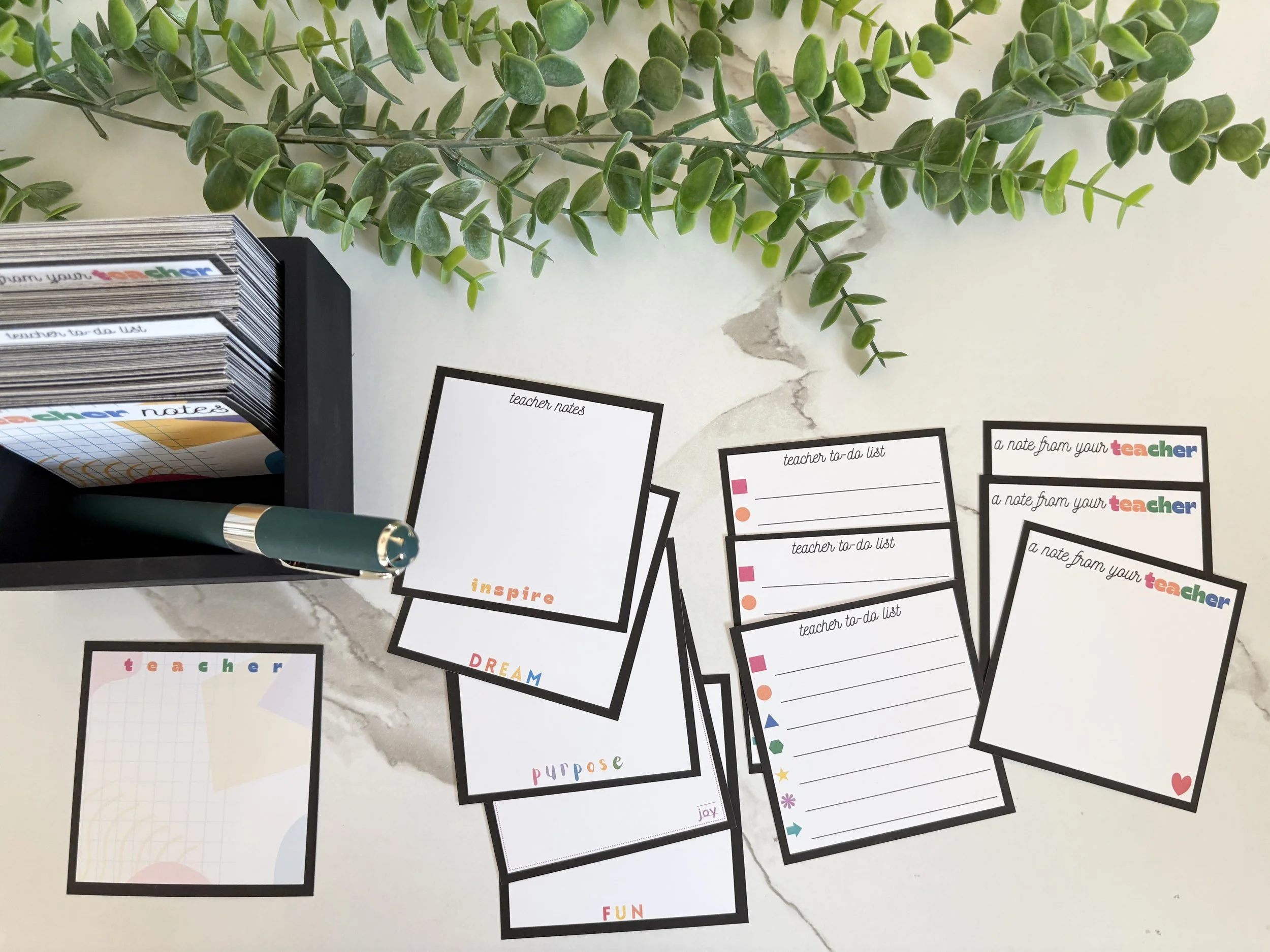 Teacher Desktop Note Box