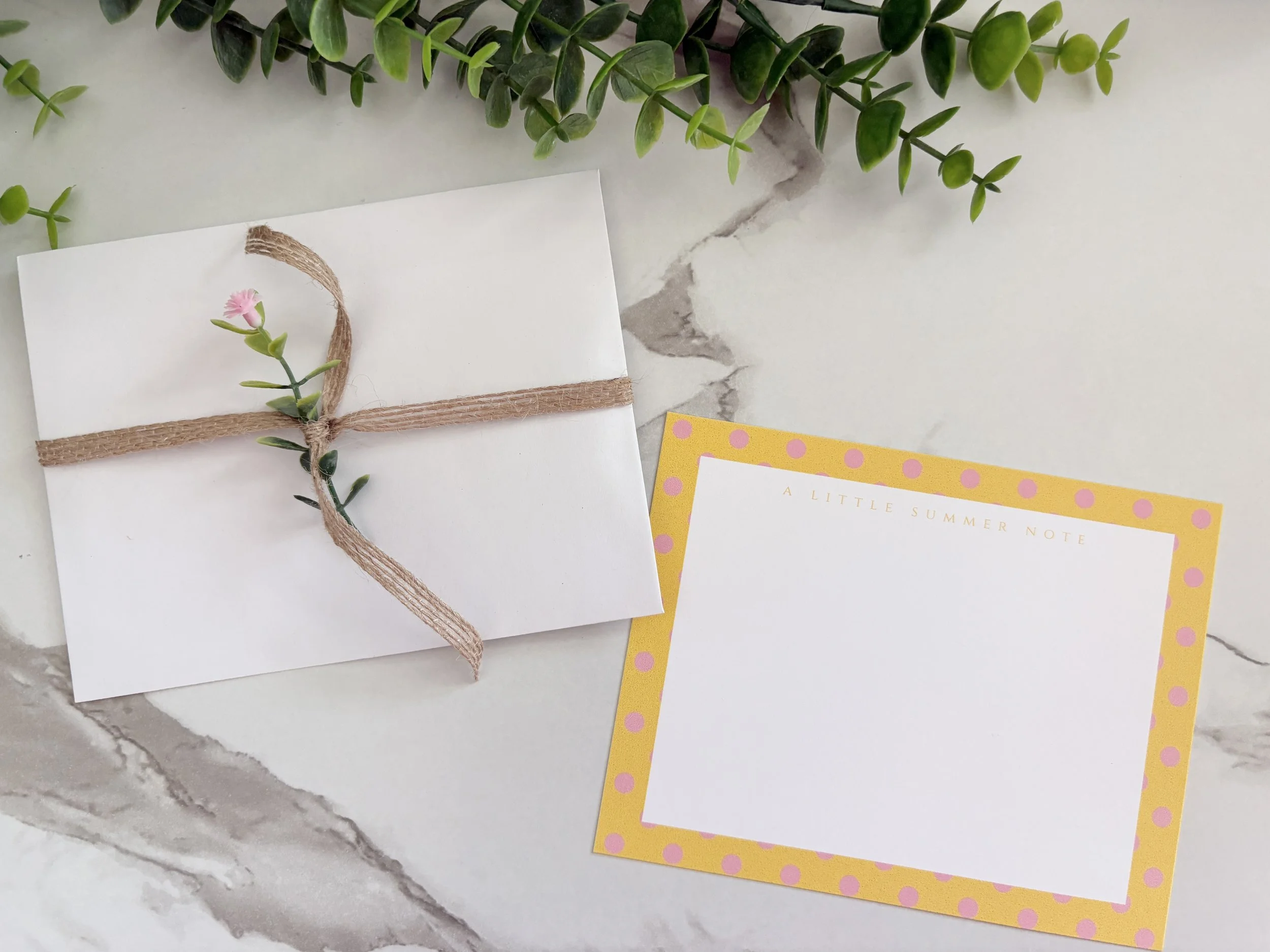 Pink Lemonade: Summer Note Card