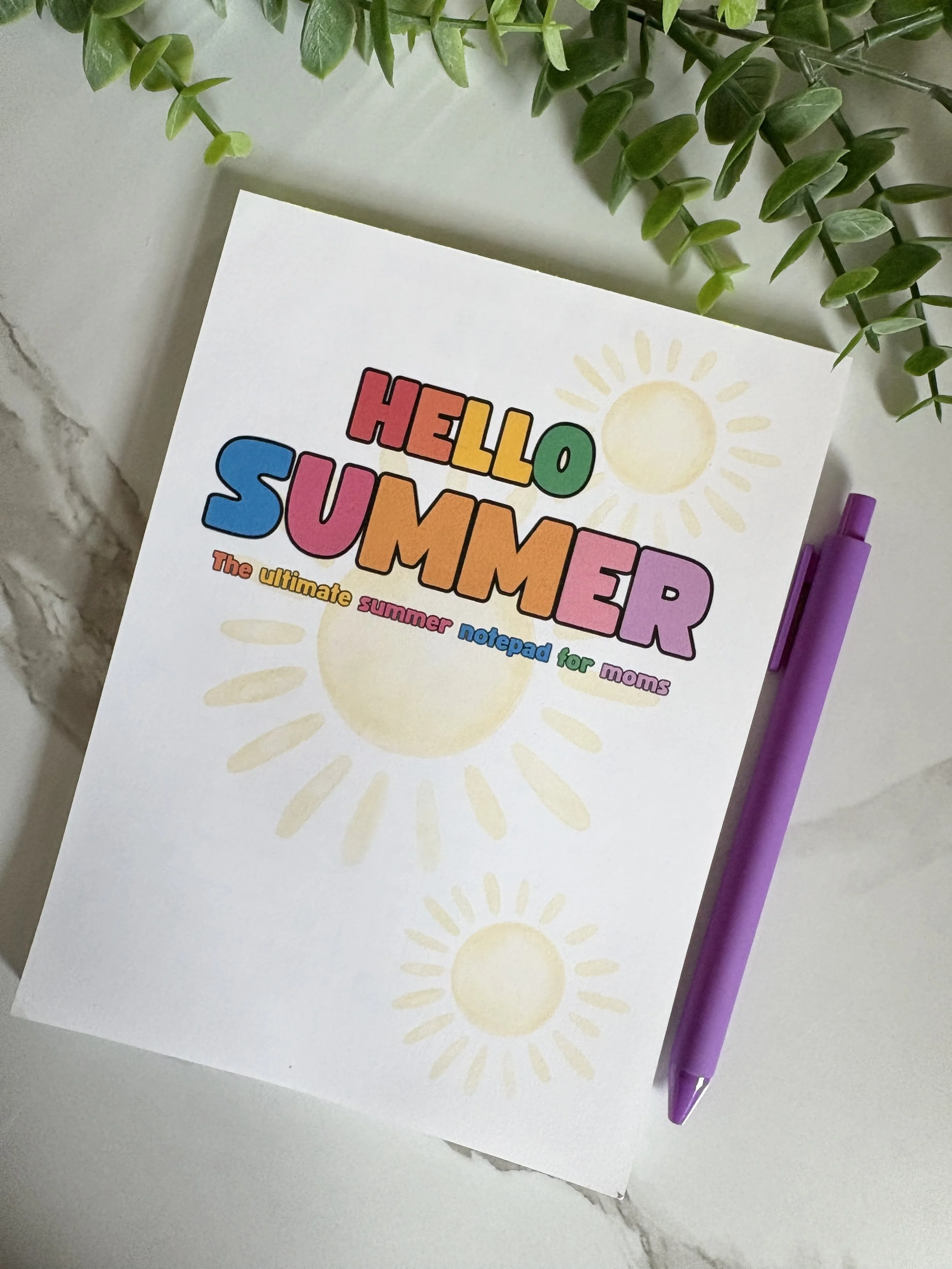 Ultimate Summer Notepad for Moms