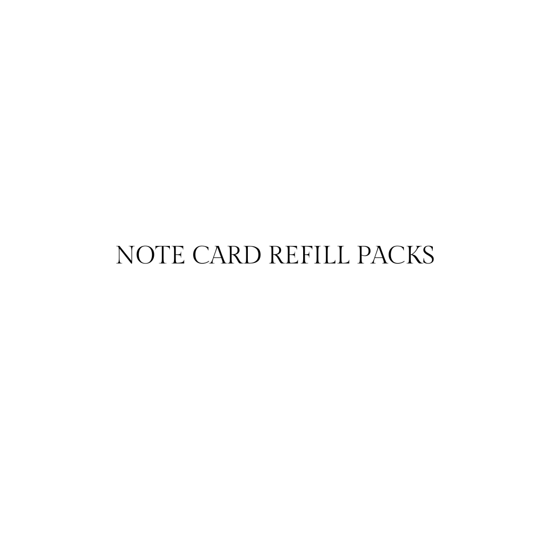 150 Note Cards. Refill Pack.