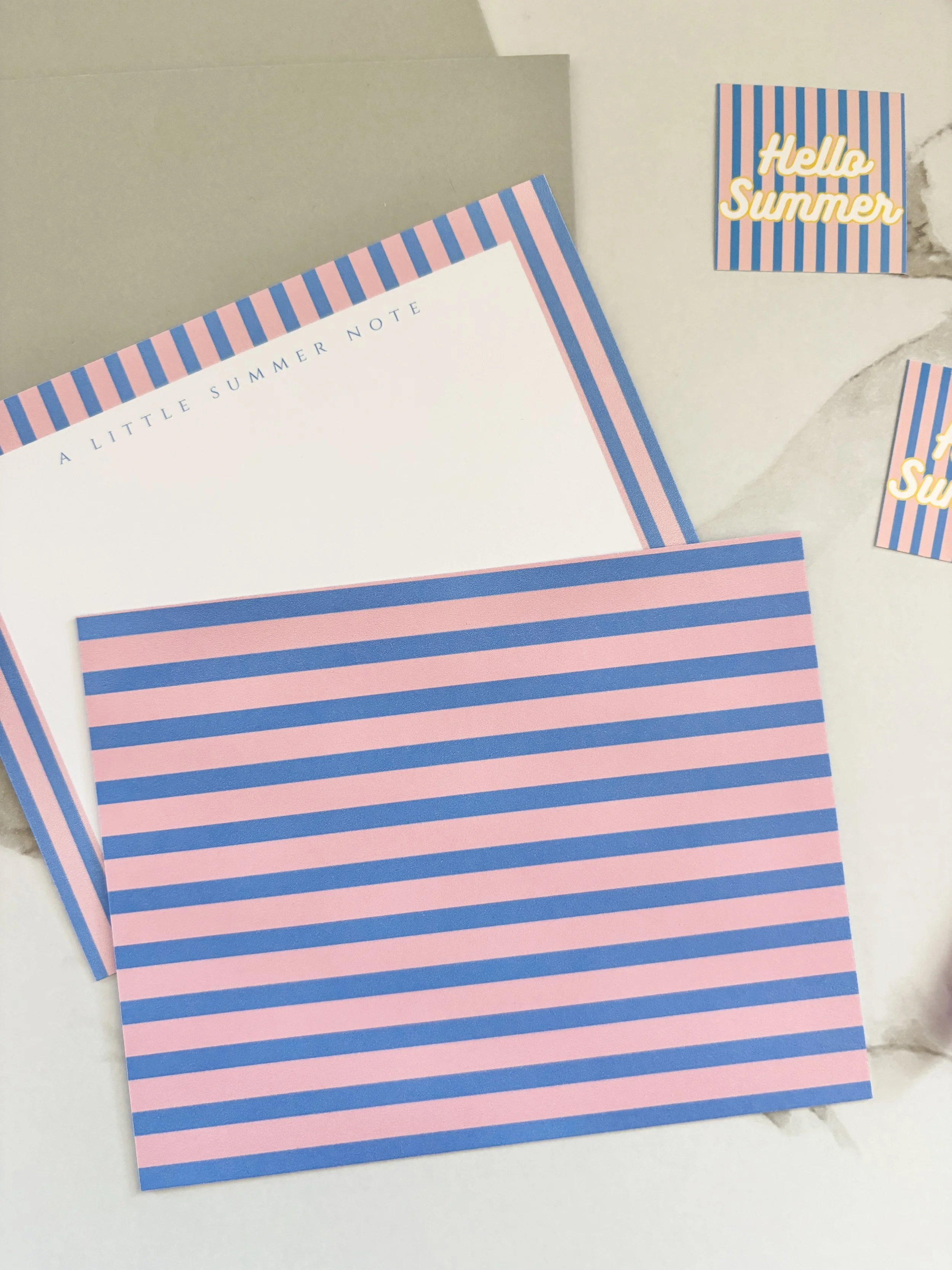 Cotton Candy Cabana: Summer Note Cards
