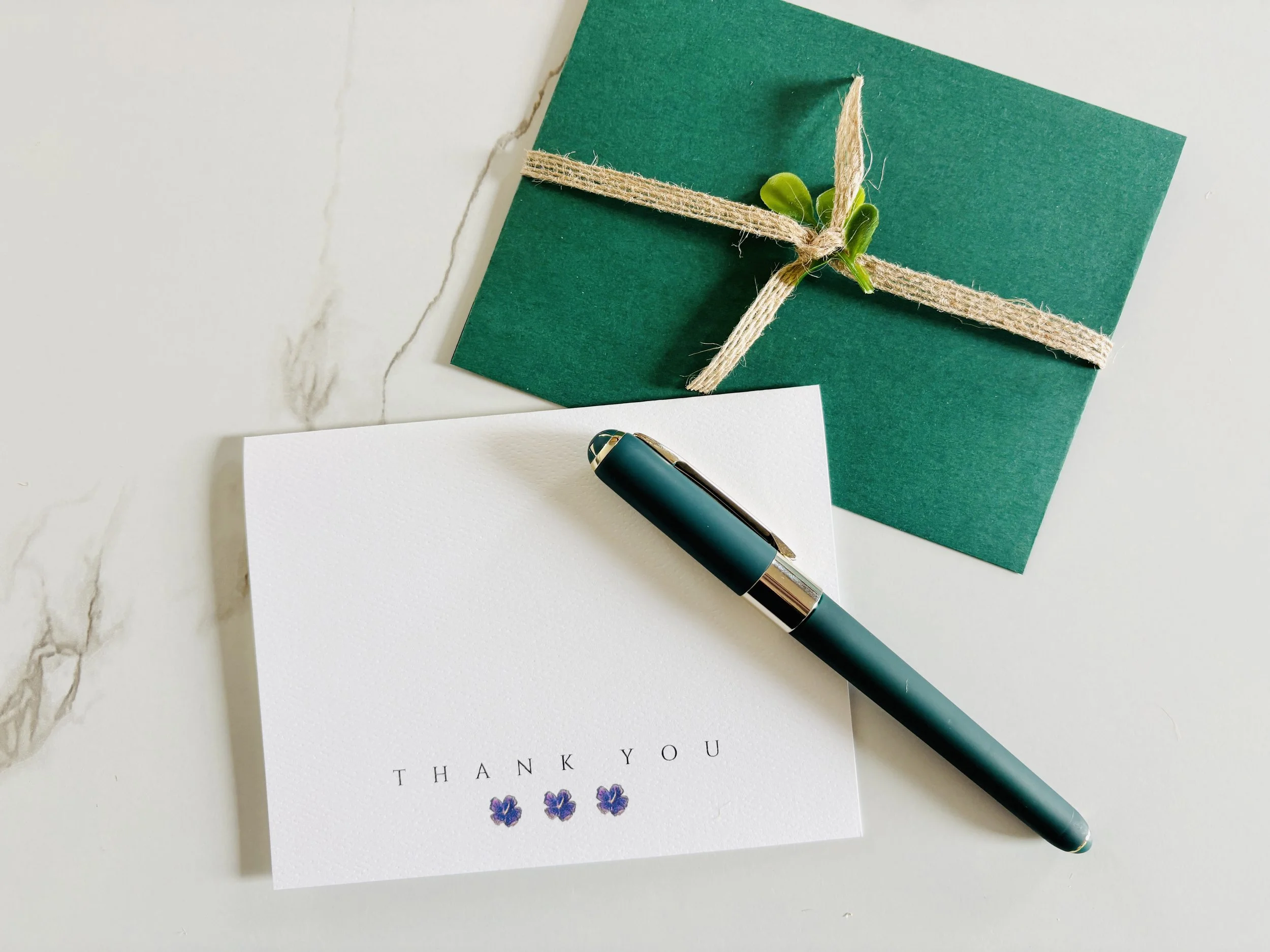 Thank you Card with a touch of boho botanical*