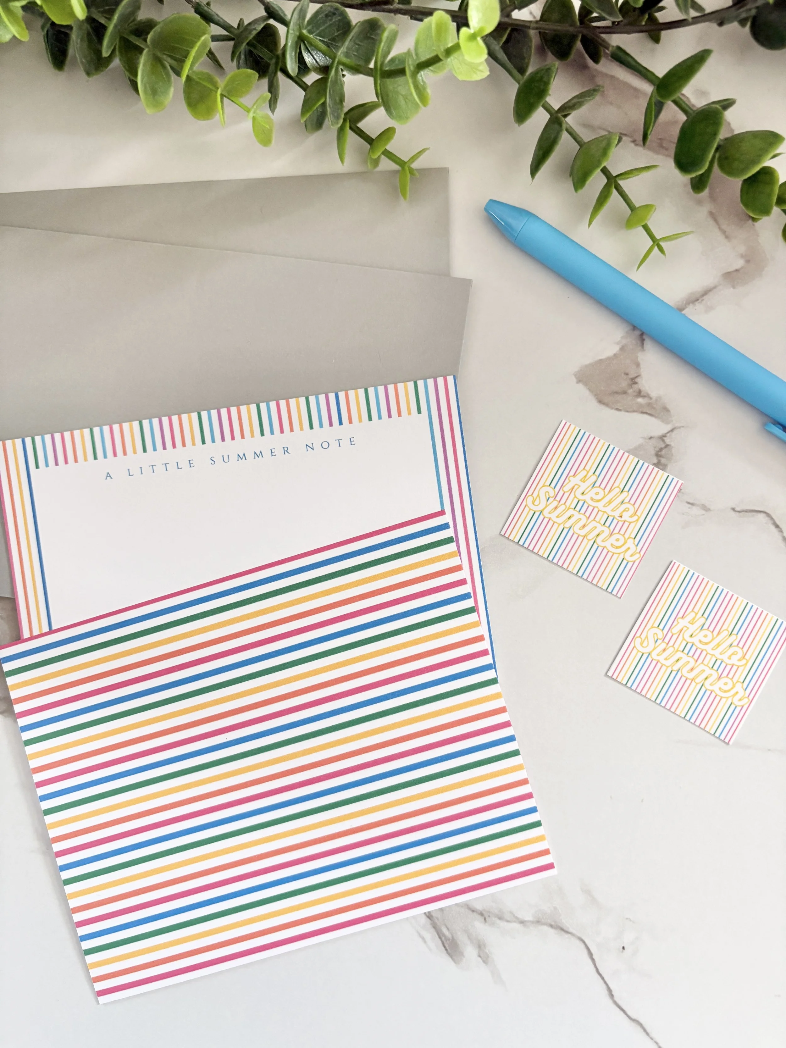 Chasing Rainbows: Summer Note Cards