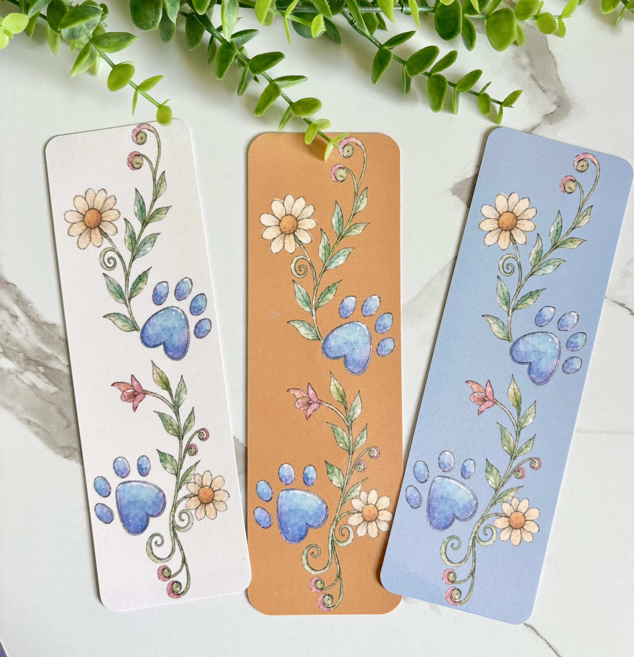 Pawsitive Vibes Bookmark: Vine