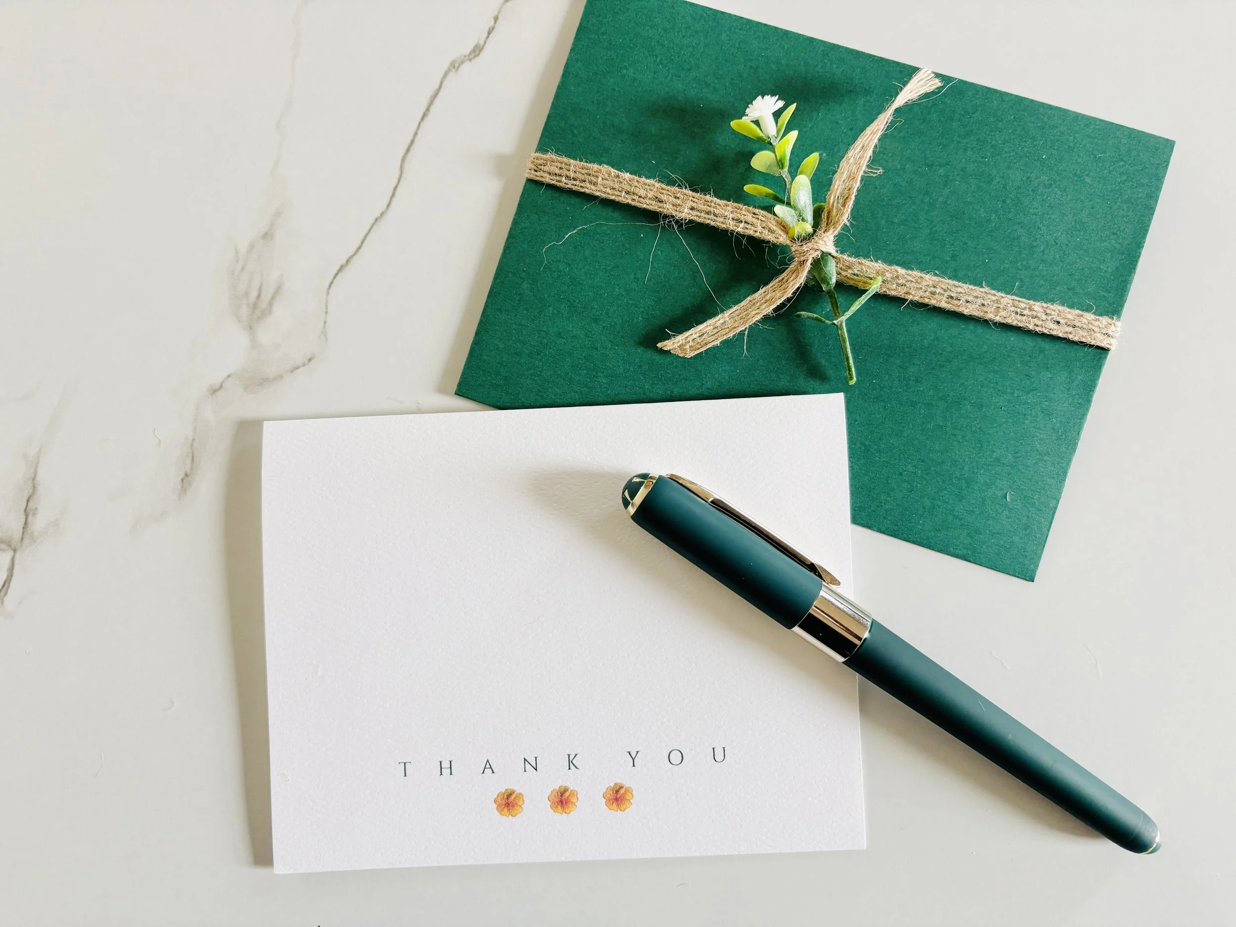 Thank you Card with a touch of boho botanical*