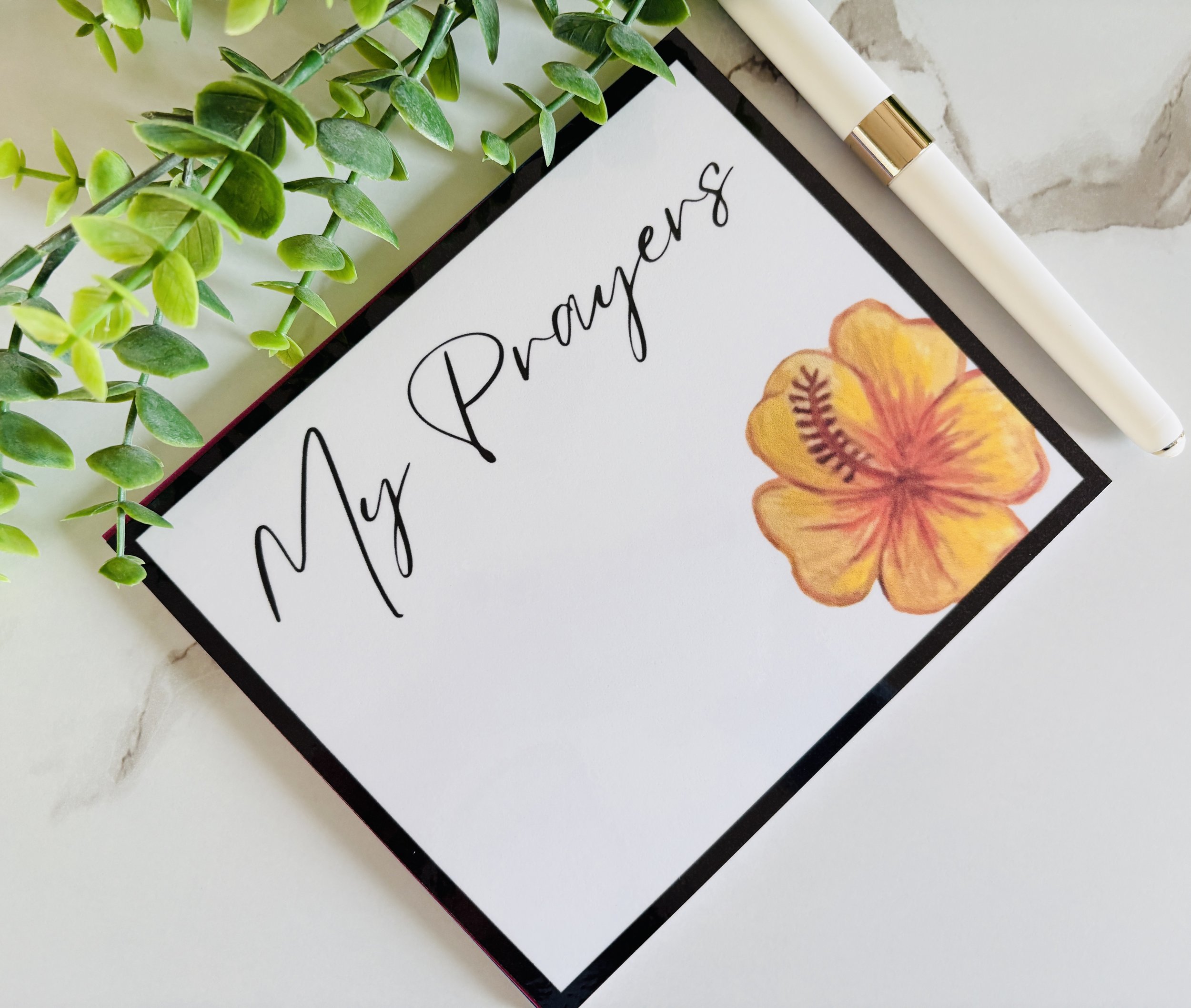 Big Floral prayer cards*