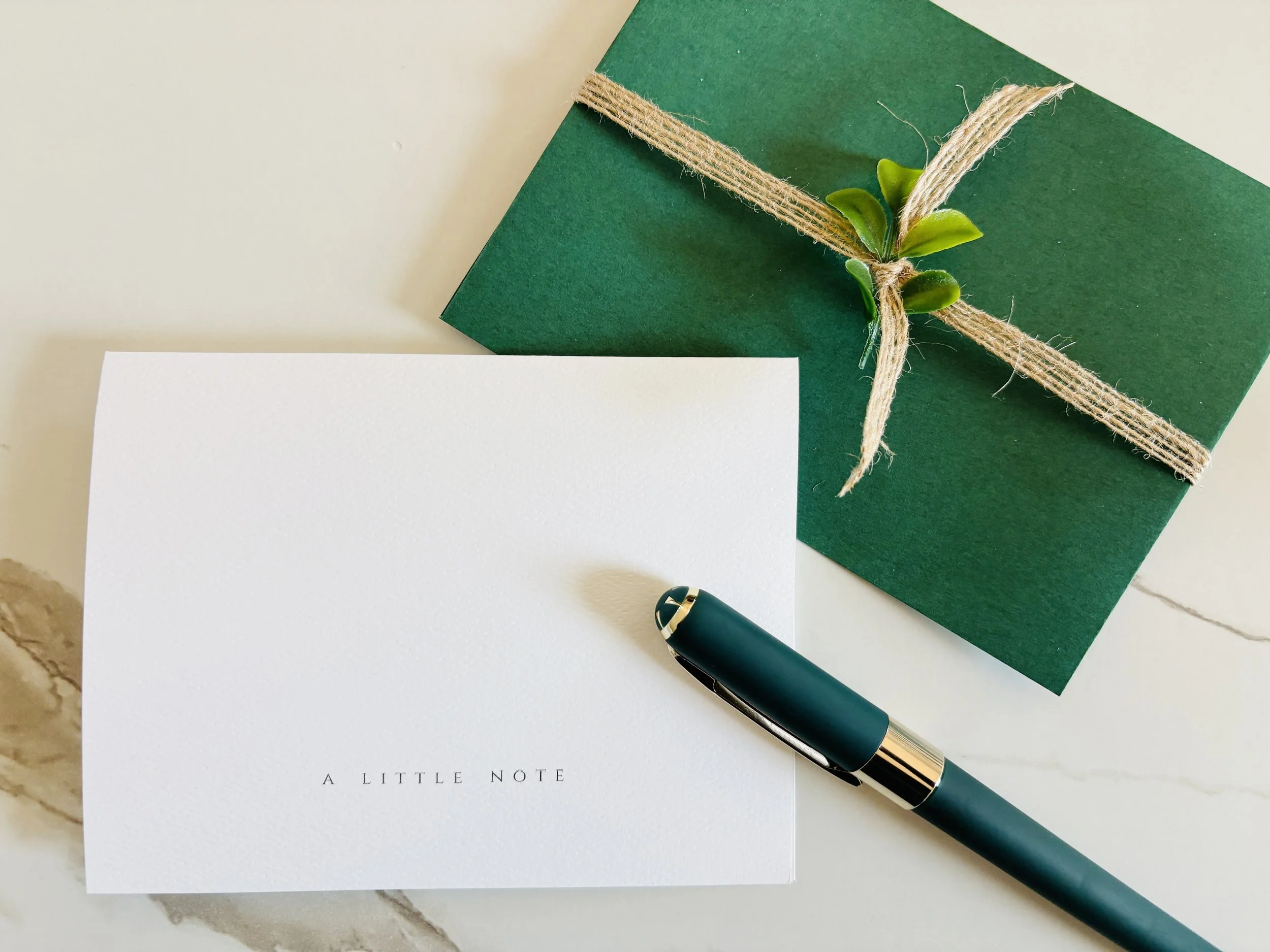 A Little Note with a touch of boho botanical