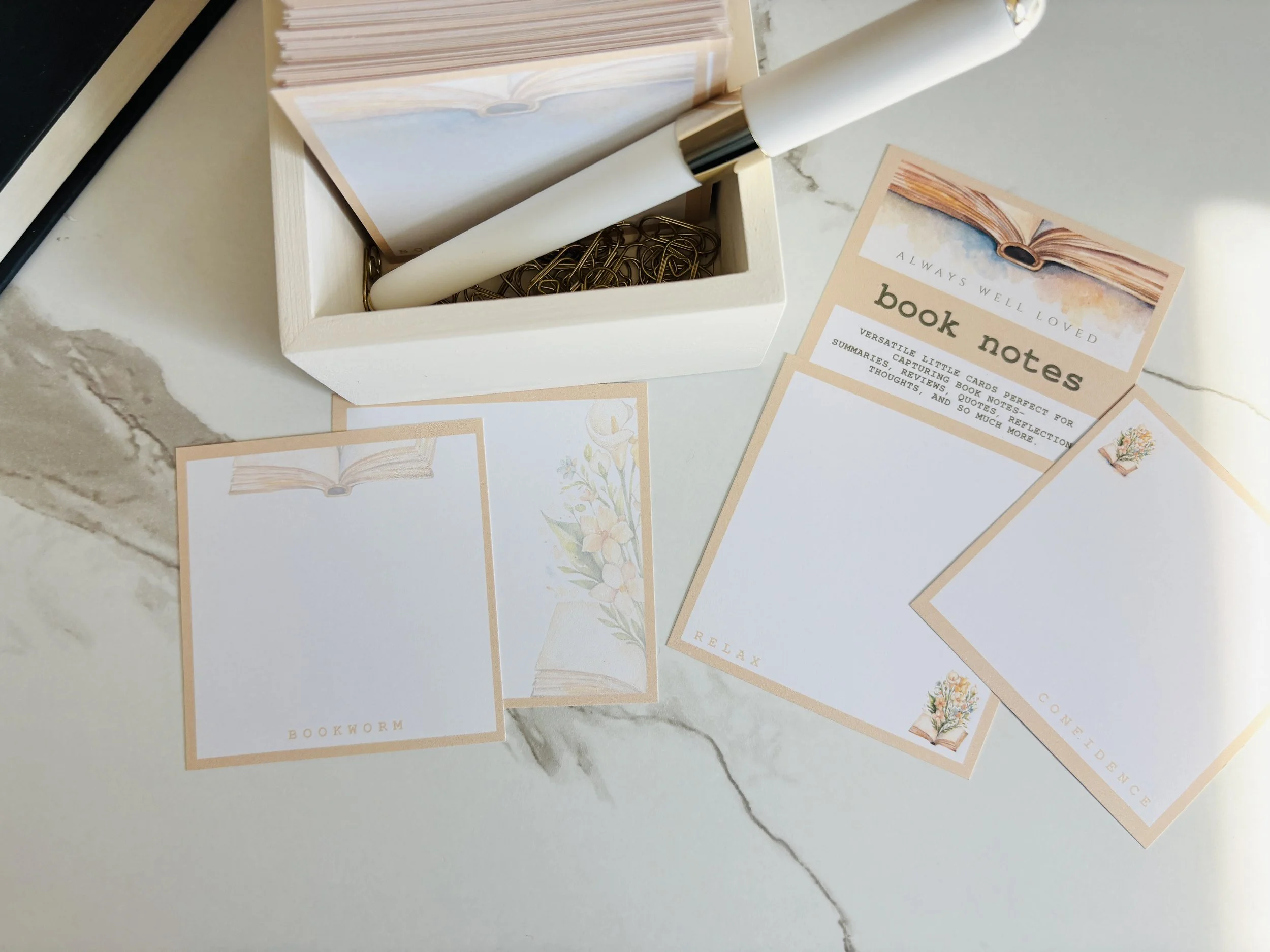 Book Notes. A Reader's Dream Box. Peach.