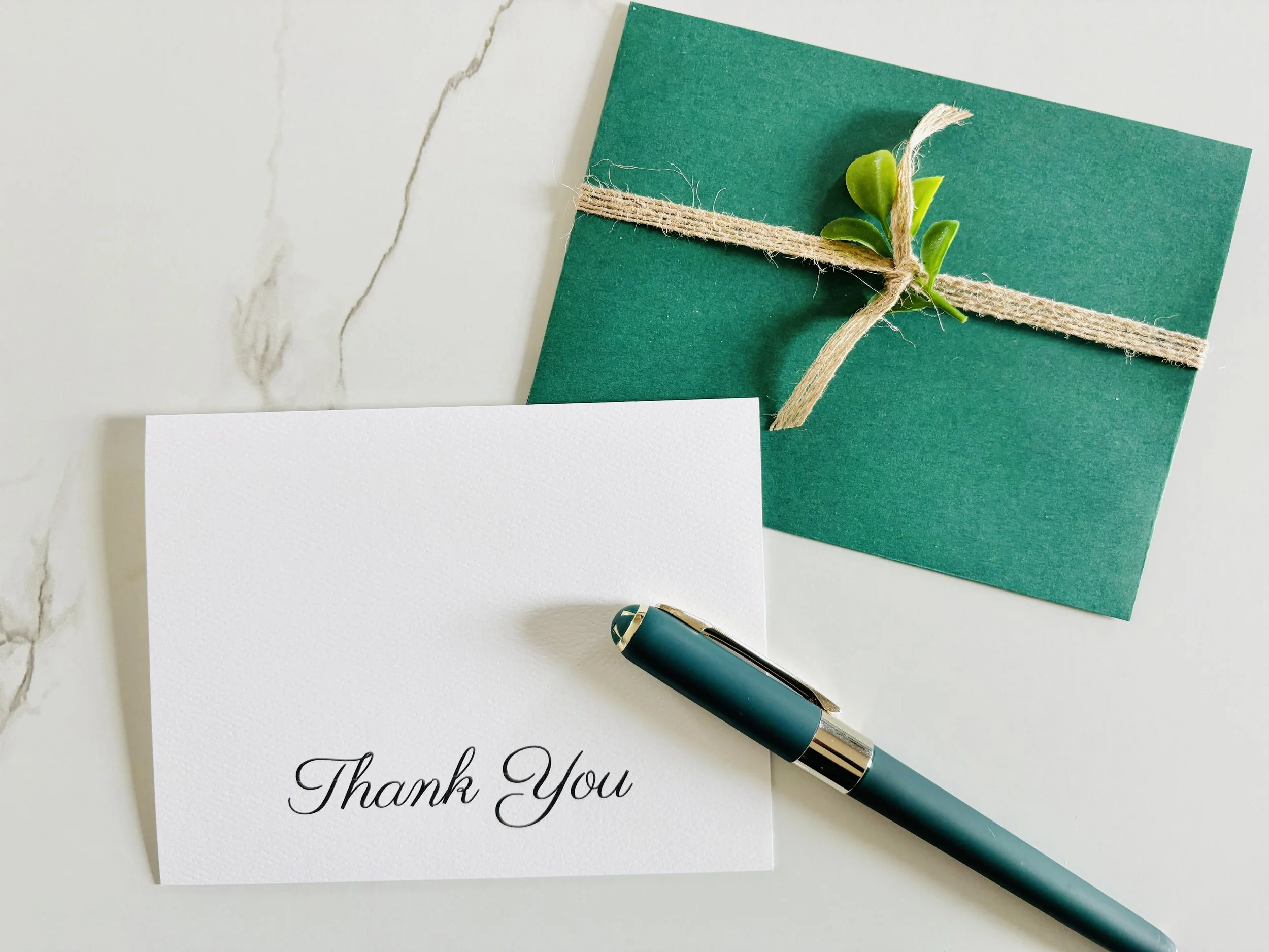 Thank you Card with a touch of boho botanical