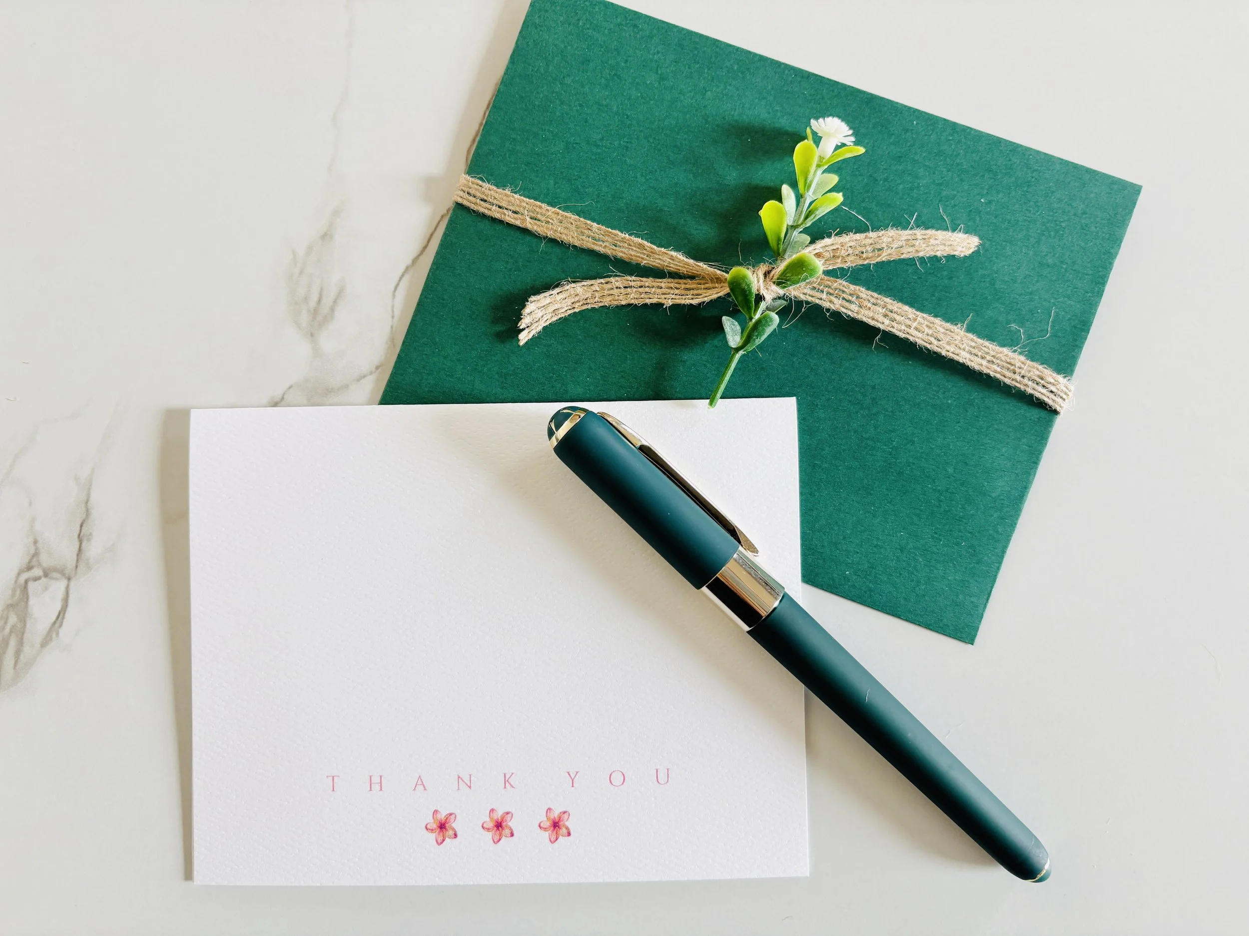 Thank you Card with a touch of boho botanical*