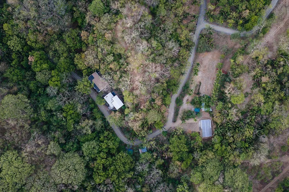 Aerial view of Ceibo and Jobo Houses - homesites 20 and 21