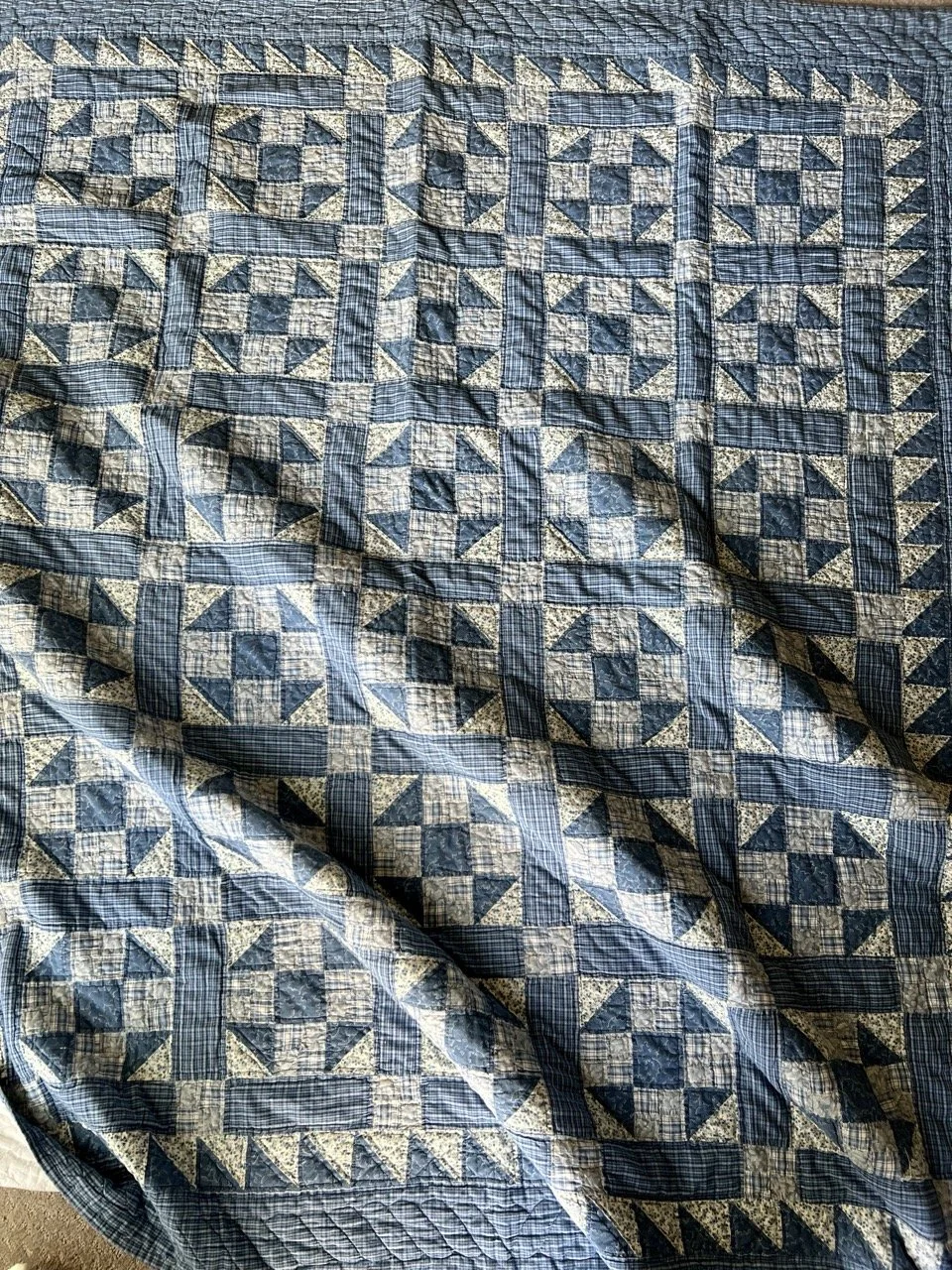 The Prairie Queen quilt Mama helped me make as a child