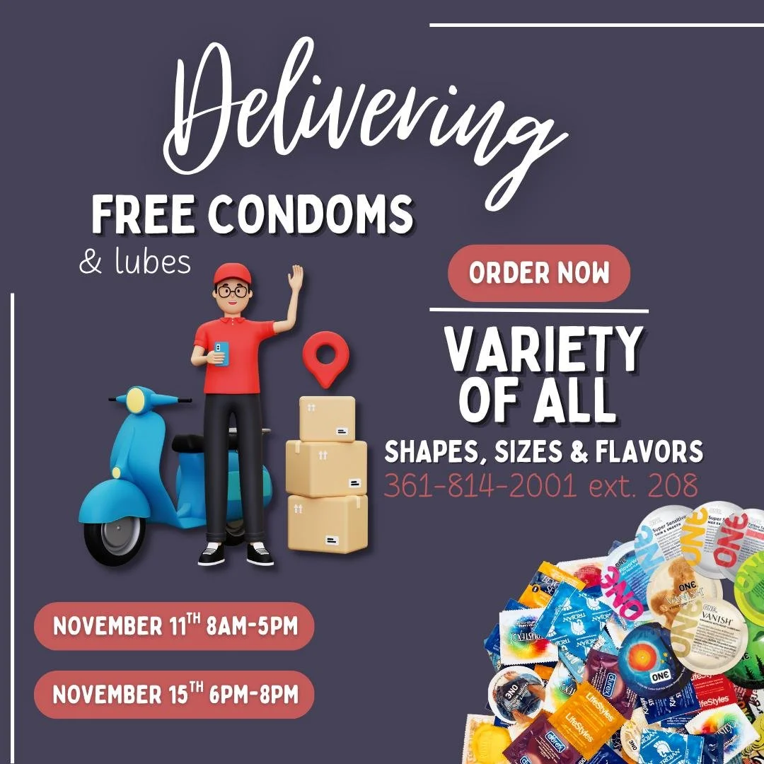 Fun fact alert: Condoms Have an Expiration Date! 🚨 

No worries we've got you covered! ✅ 
Our Community Health Outreach Department offers FREE condom delivery right to you! 📦

Shoutout to our amazing local businesses that are condom distribution si