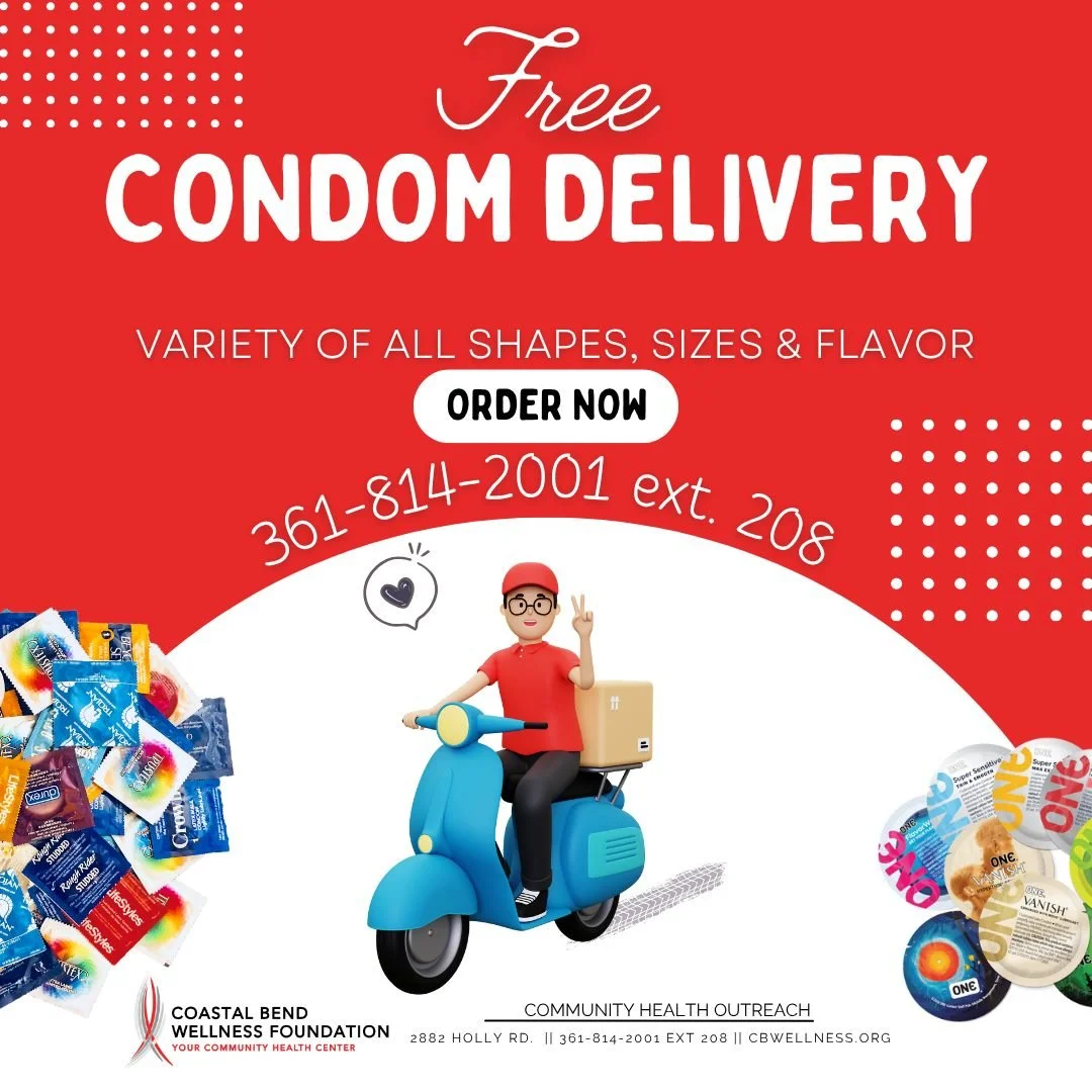 Fun fact alert: Condoms Have an Expiration Date! 🚨
No worries we've got you covered! ✅

Our Community Health Outreach Department offers FREE condom delivery right to you! 📦

Shoutout to our amazing local businesses that are condom distribution site