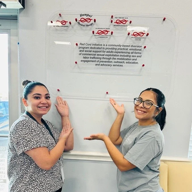 Red Cord Initiative is a community-based diversion program dedicated to providing practical, emotional, and social support for those experiencing commercial sexual exploitation such as victims of Human Trafficking. The vision of Red Cord is that ever
