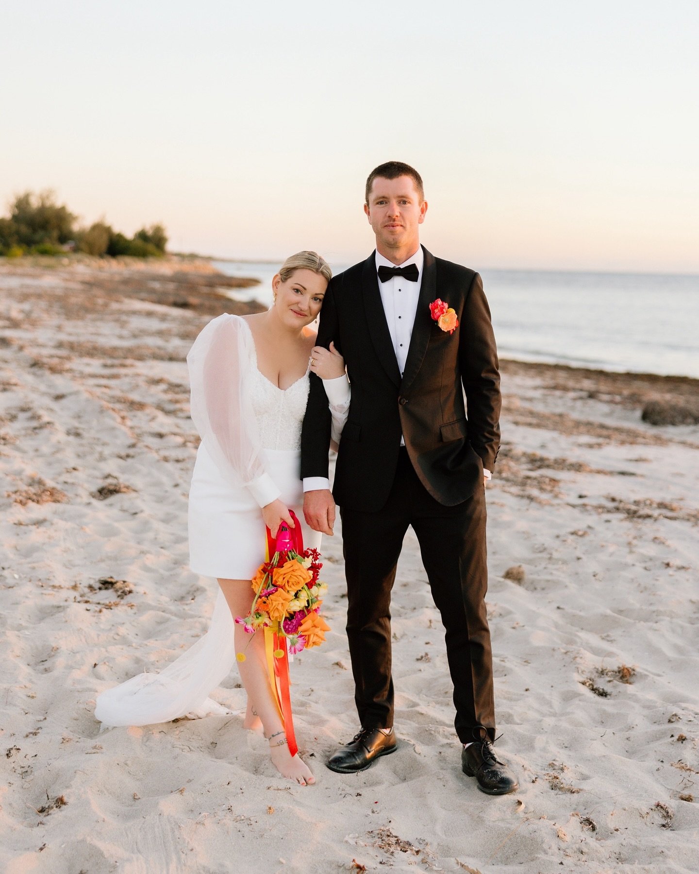 the award for coolest vibes EVER goes to gemma + brad. this wedding will be forever in my dreams 🥹

vendor love 💕

photographer: @glowgeraldton
celebrant: @ceremoniesbycharmaine 
hair: Teneika @hotlocs 
make up: @makeupbyonikalee 
dress: @brides_by