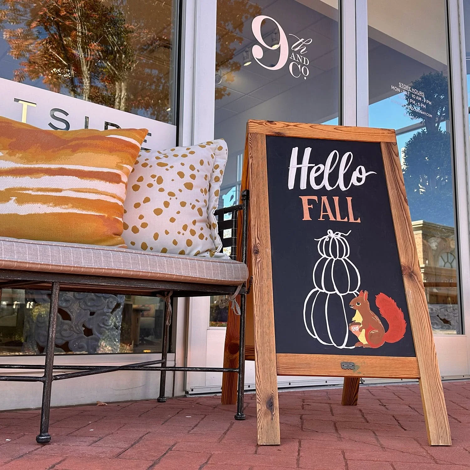 Ever spotted the chalk art outside our shop and wondered who the artist is? 🎨

Meet Meg, our in-house creative force. She draws the board you love and brings that same inspiration to your outdoor living plans. 🌿

Drop by today and tell her what she