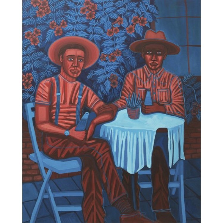 Come What May Together We Await, 48x60, acrylic on canvas - SOLD