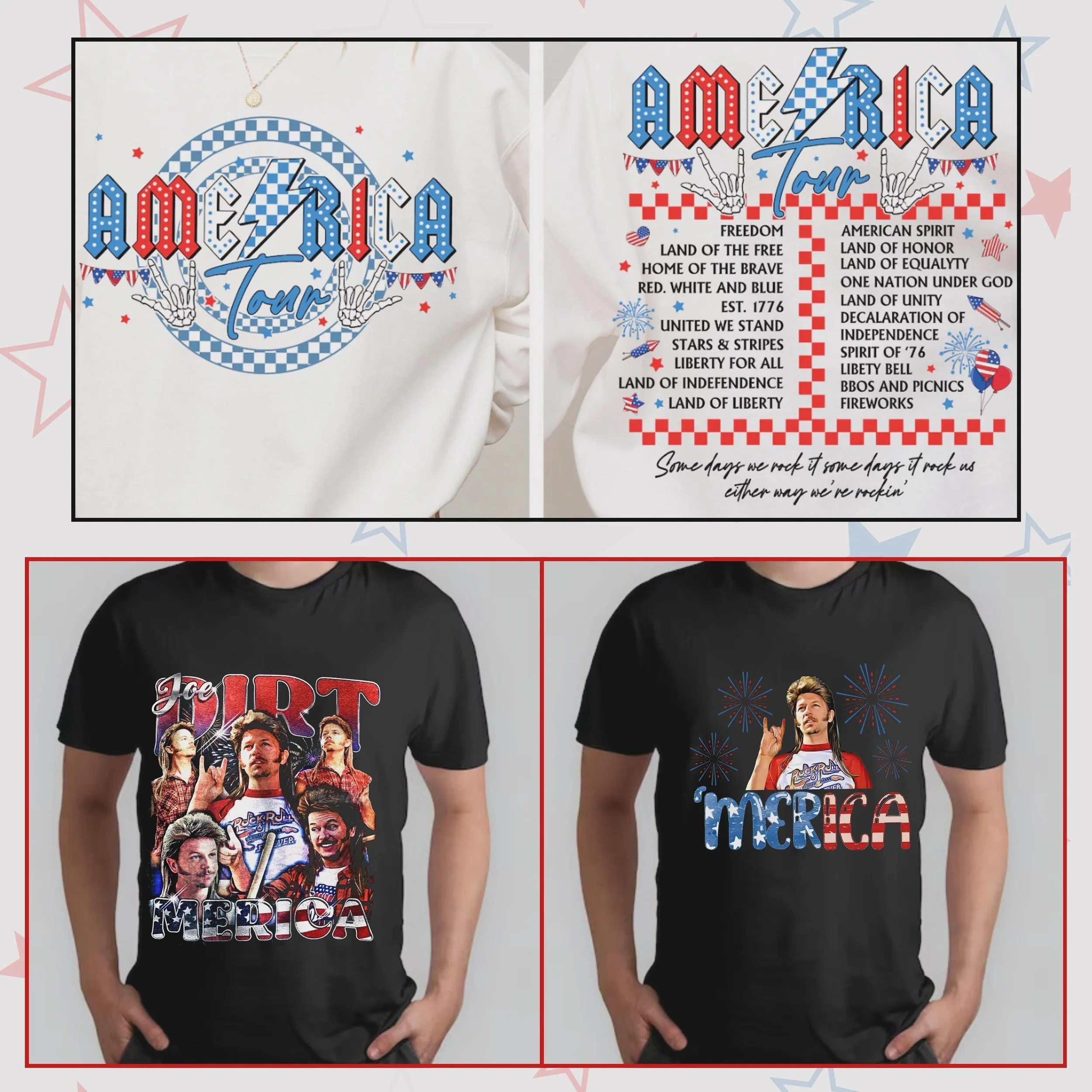 💥Fourth of July💥
&bull;
&bull; 
&bull;
&bull;
&bull;
&bull; DM me to place order! 😊

#graphicdesign #crewneck  #apparel #customclothing #illustrator #procreate #adobe #jgraphics #smallbusinessowner #4thofjuly #fourthofjuly #fireworks
