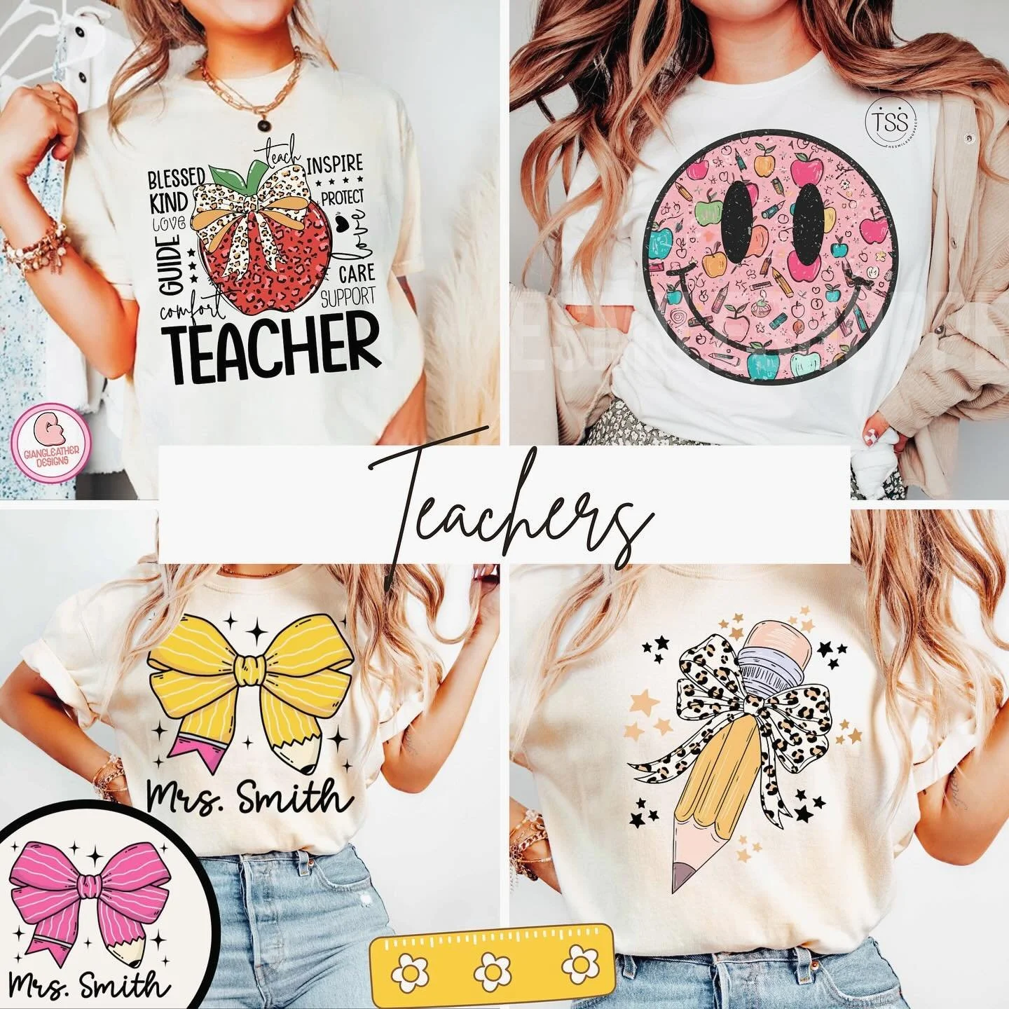 🍎TEACHERS🍎 
&bull;
&bull; 
&bull;
&bull;
&bull;
&bull; DM me to place order! 😊

#graphicdesign #crewneck  #apparel #customclothing #illustrator #procreate #adobe #jgraphics #smallbusinessowner #school #students #teachers #backtoschool