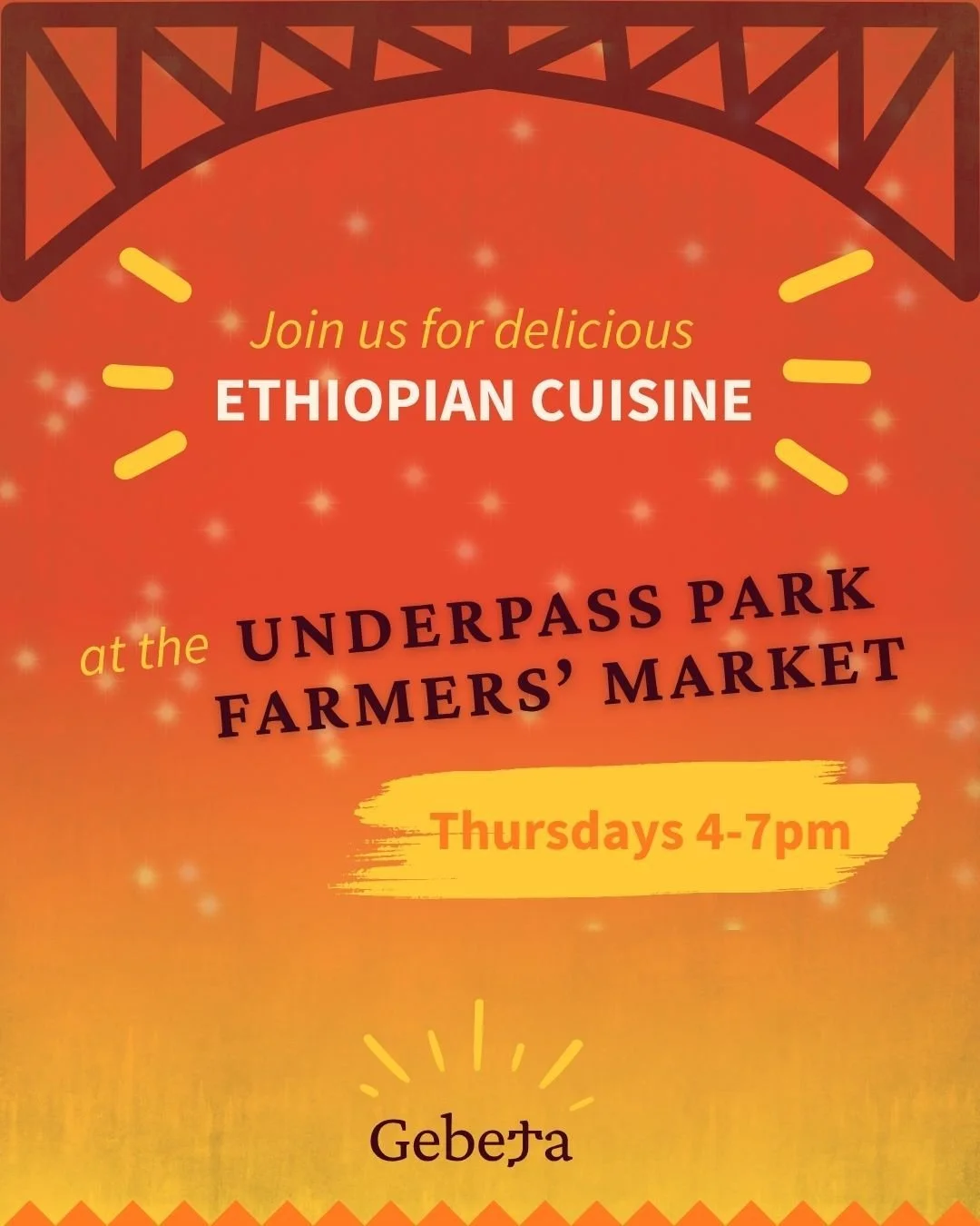 Join us for spicy, colourful and delicious Ethiopian BBQ and vegan stews every Thursdays at the Underpass Park Farmers' Market! @GebetaToronto @TorontoFood @underpass_park_farmers_market