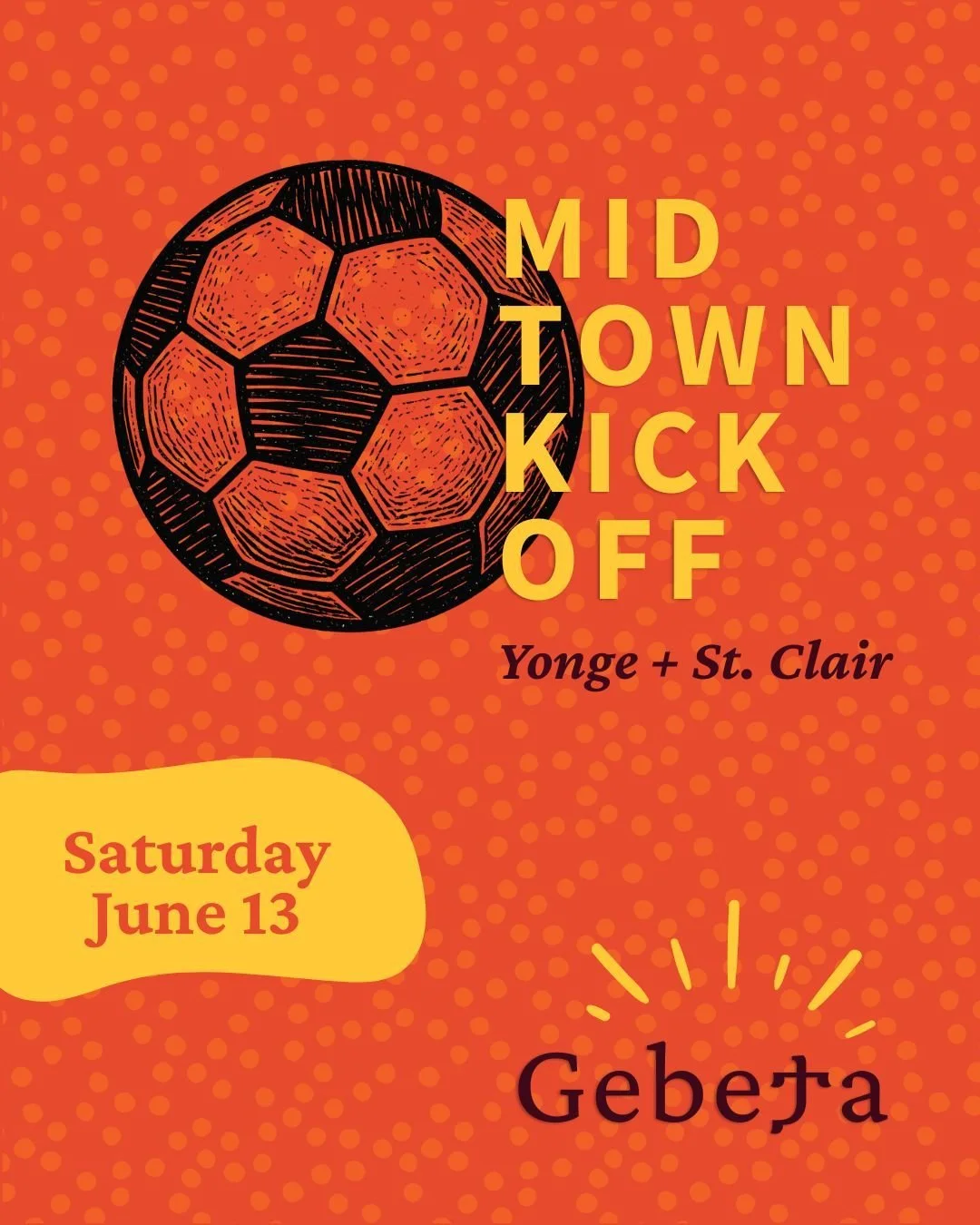 Join us on Yonge + St. Clair this Saturday for delicious Ethiopian food while we kick off the FIFA World Cup 2026!! @GebetaToronto @TorontoFood #FifaToronto