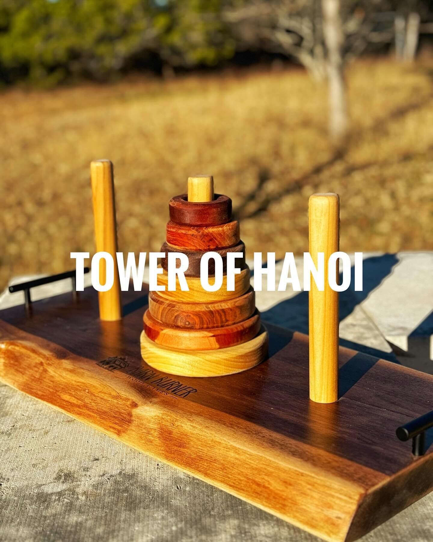 🔥Game Time🔥

Name: Tower of Hanoi

Type: Interactive, strategy

Play Style: 1 vs. game

Category: indoor / outdoor
_______________________________________________

Let&rsquo;s dive into the world of Tower of Hanoi! Did you know it originated in Vie