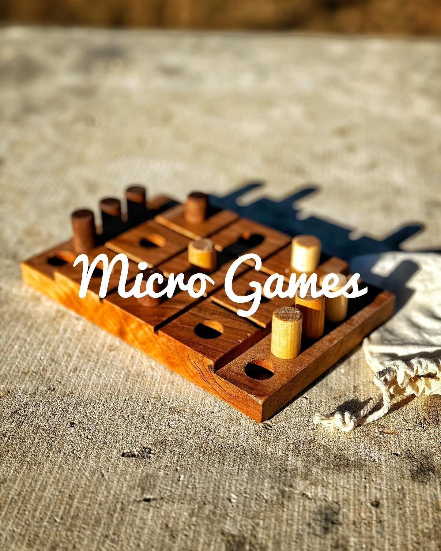 Please welcome our Micro-Games collection, our first games available for purchase! All designed and made by yours truly. 

Replace the knick-knacks and elevate your space with FUNctional decor that doubles as a playful pastime.
 
Available for purcha