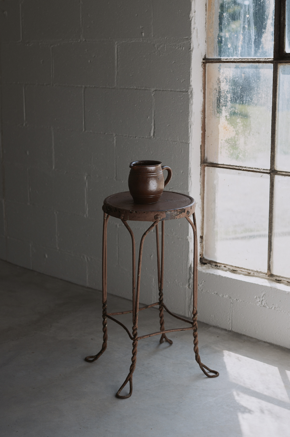Hand-Thrown Ceramic Pitcher
