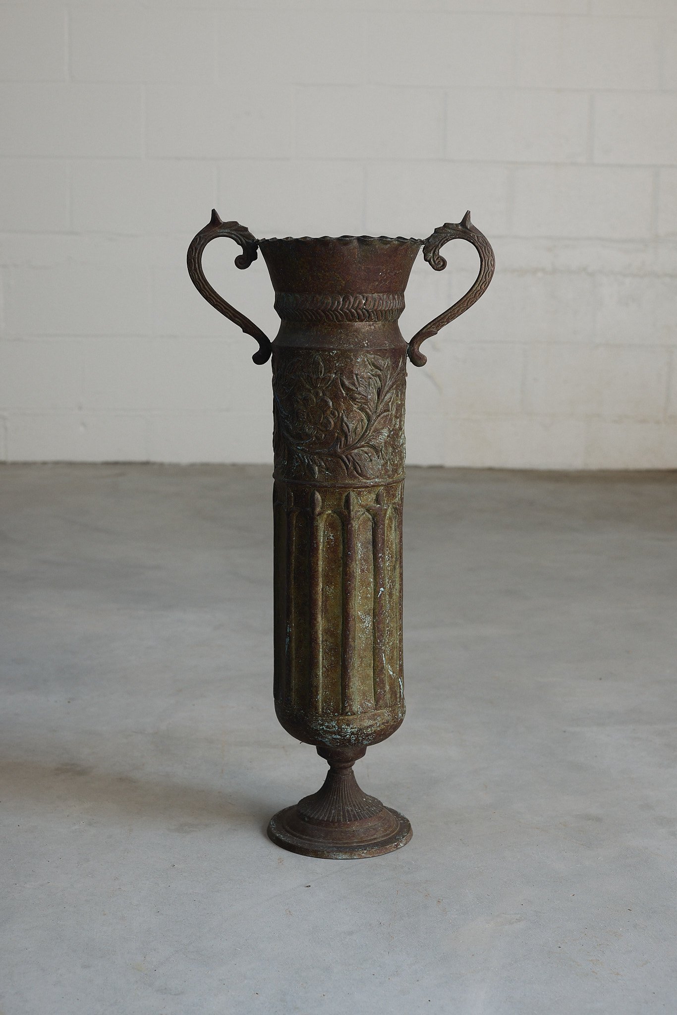 Cast Metal Garden Urn