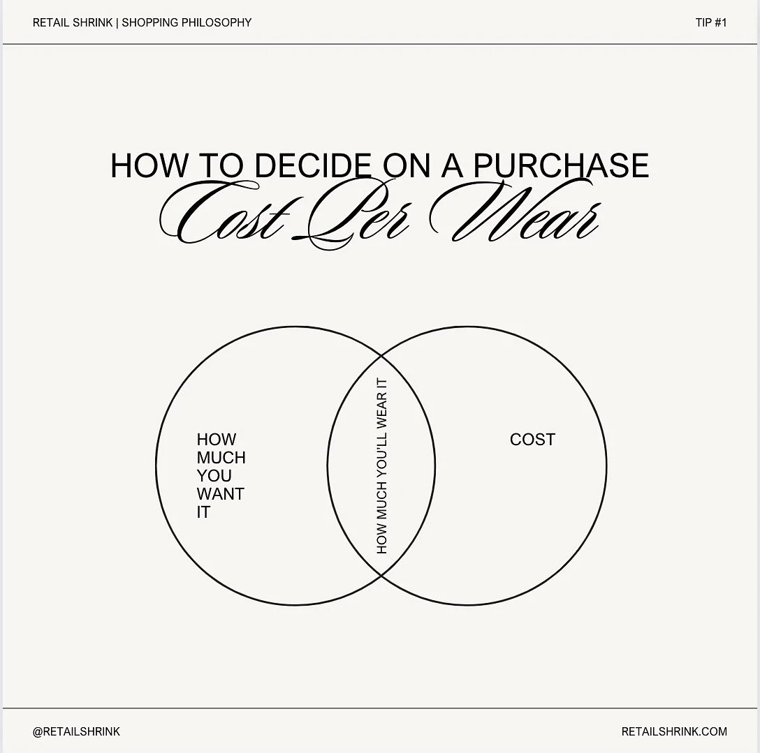 When want meets wisdom…
Adopting the cost-per-wear perspective is a hallmark of the seasoned luxury shopper. It encourages a shift from impulsive purchases to thoughtful acquisitions. 
Read more via link in bio • @retailshrink 
#fashio