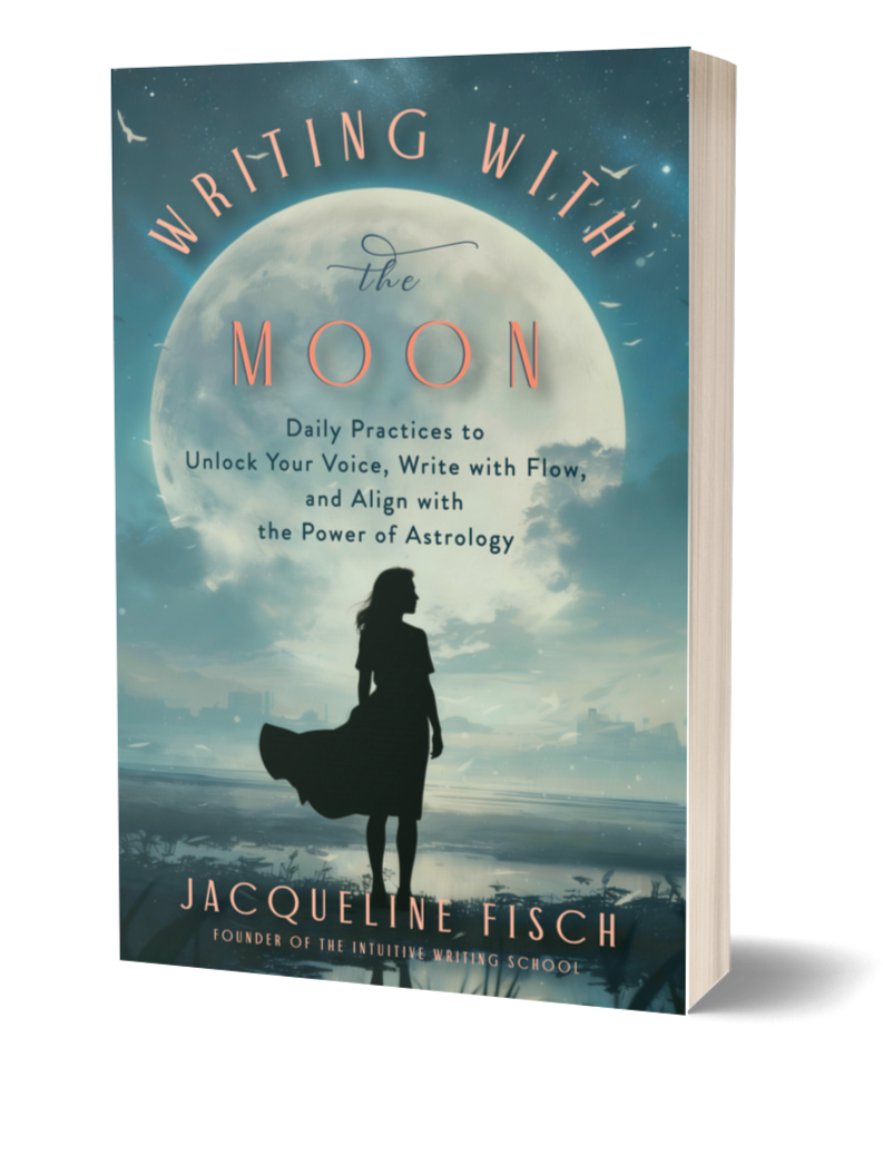 Writing with the moon by Jacqueline Fisch book cover in paperback.