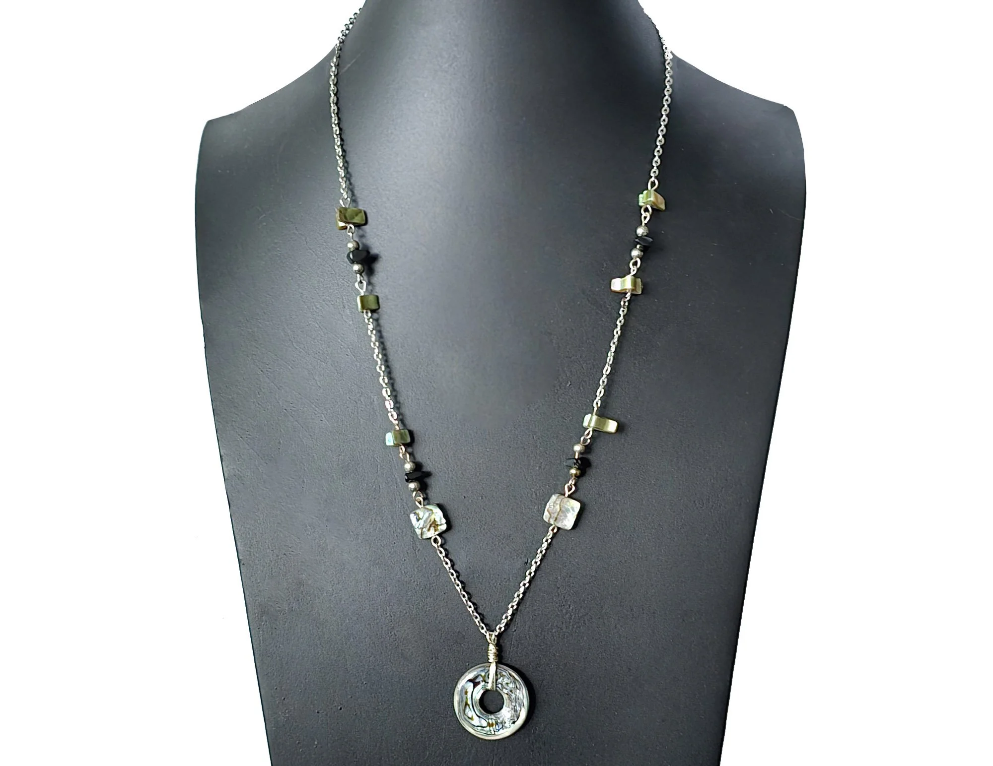 #452 Abalone donut on Chain