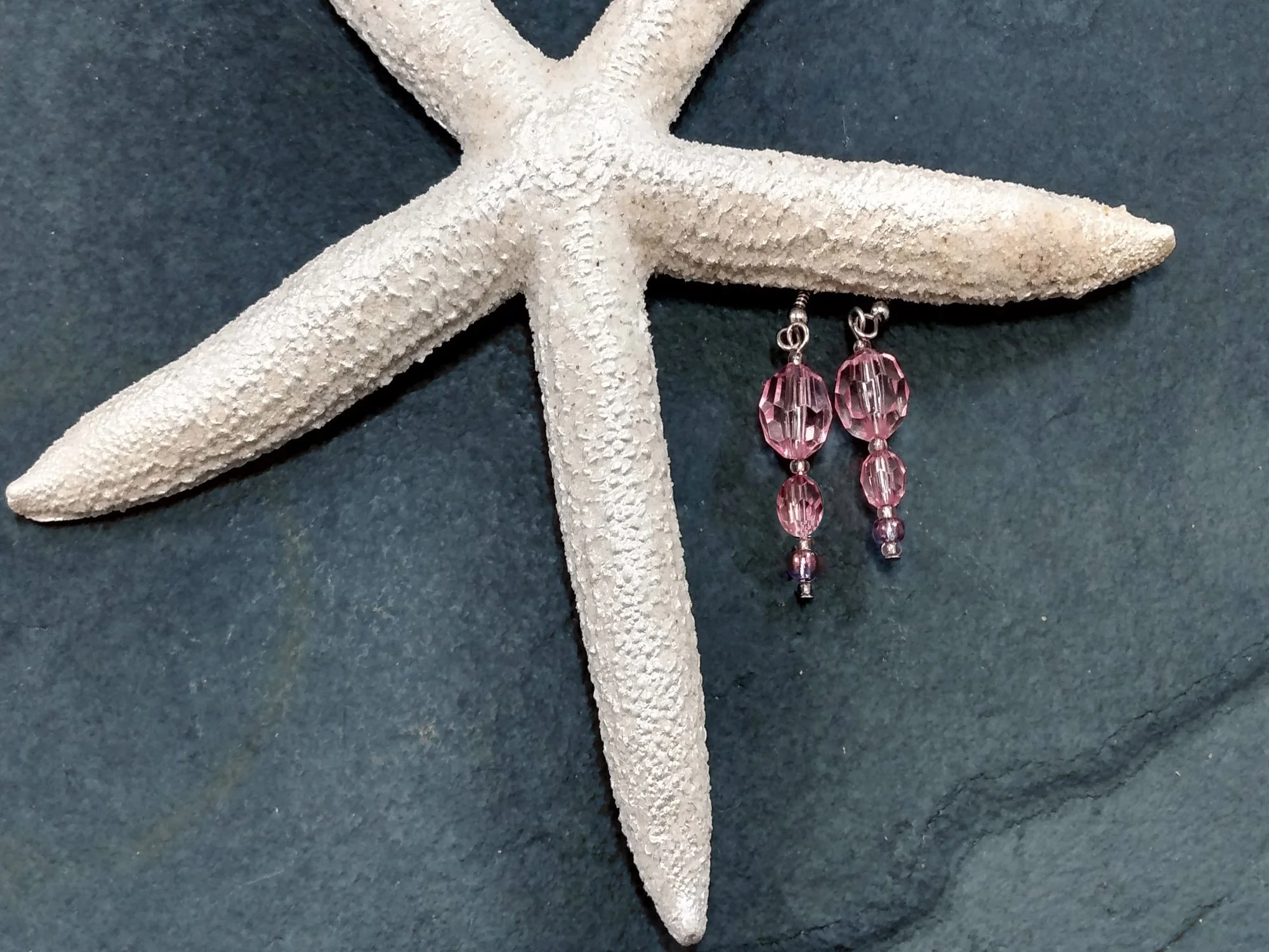 #102 Pink Acrylic Dangles